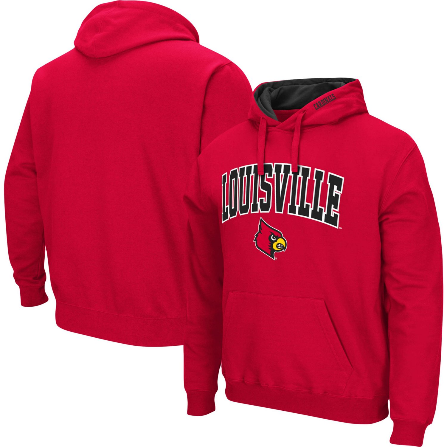 Colosseum Louisville Cardinals Arch  Logo 30 Pullover Hoodie
