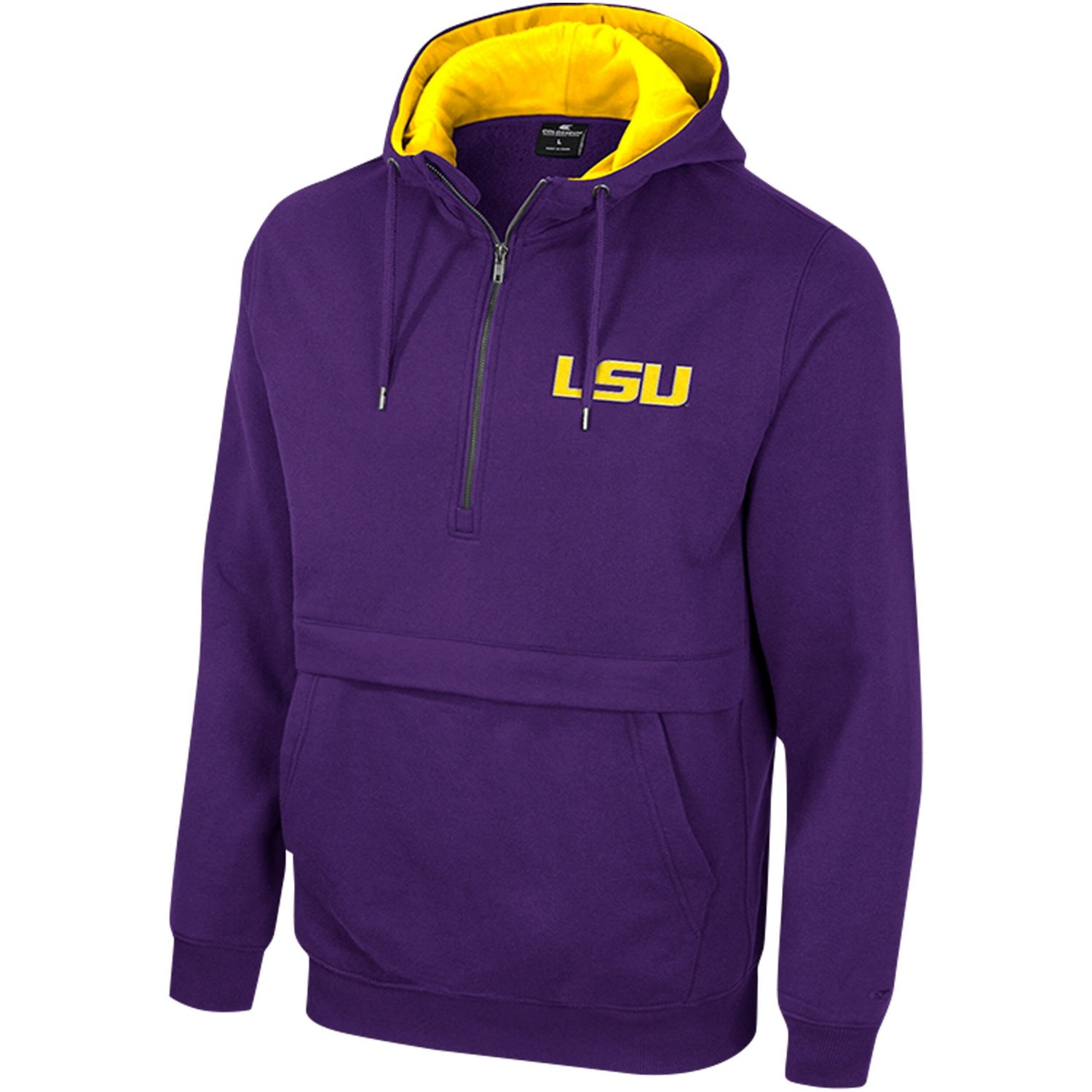 Colosseum LSU Tigers Half-Zip Hoodie                                                                                             - view number 2