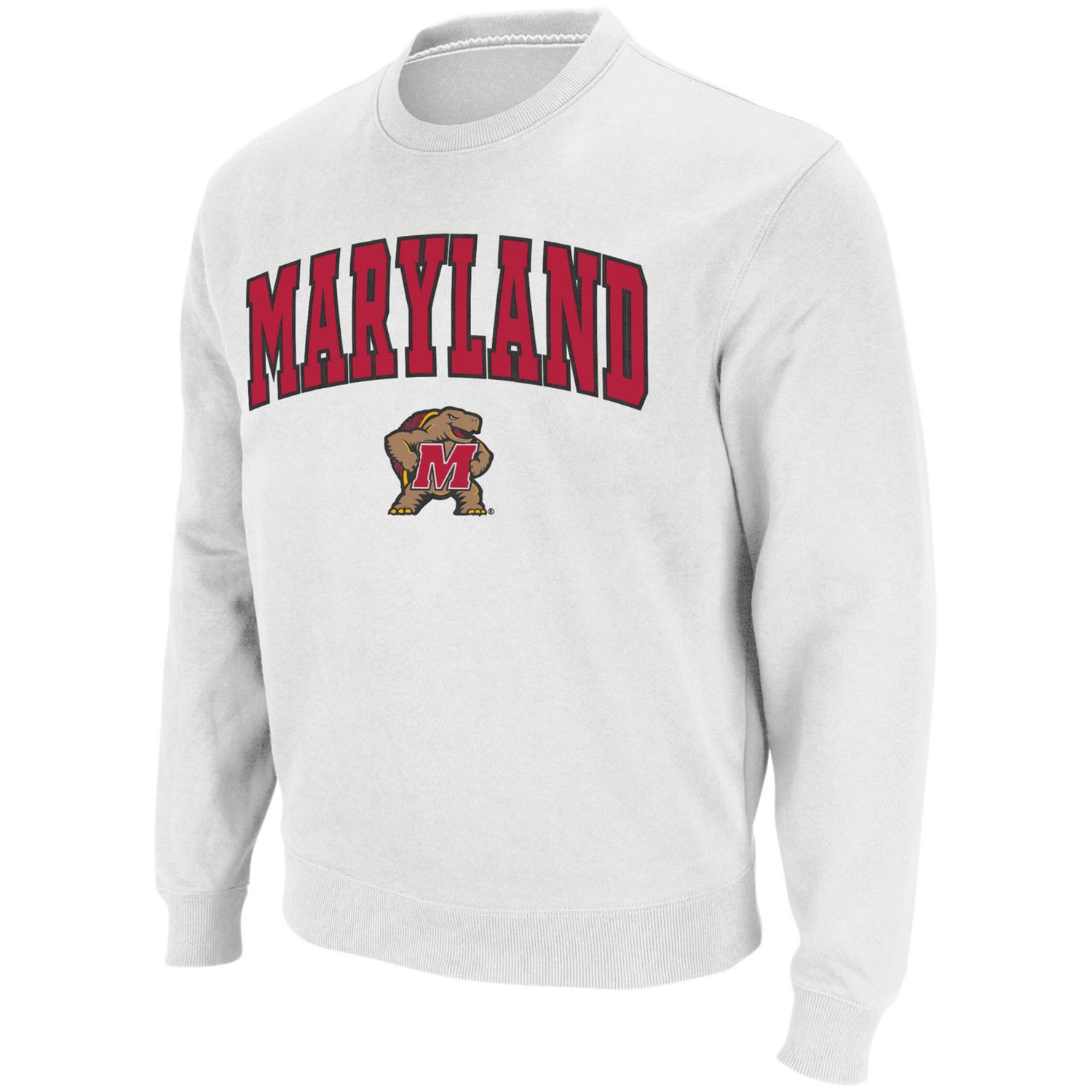 Colosseum Maryland Terrapins Arch  Logo Crew Neck Sweatshirt                                                                     - view number 1