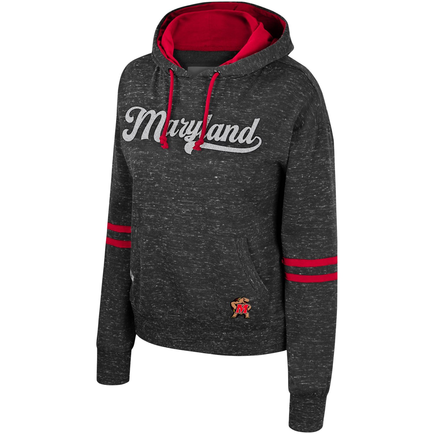 Colosseum Maryland Terrapins Catherine Speckle Pullover Hoodie - view number 2