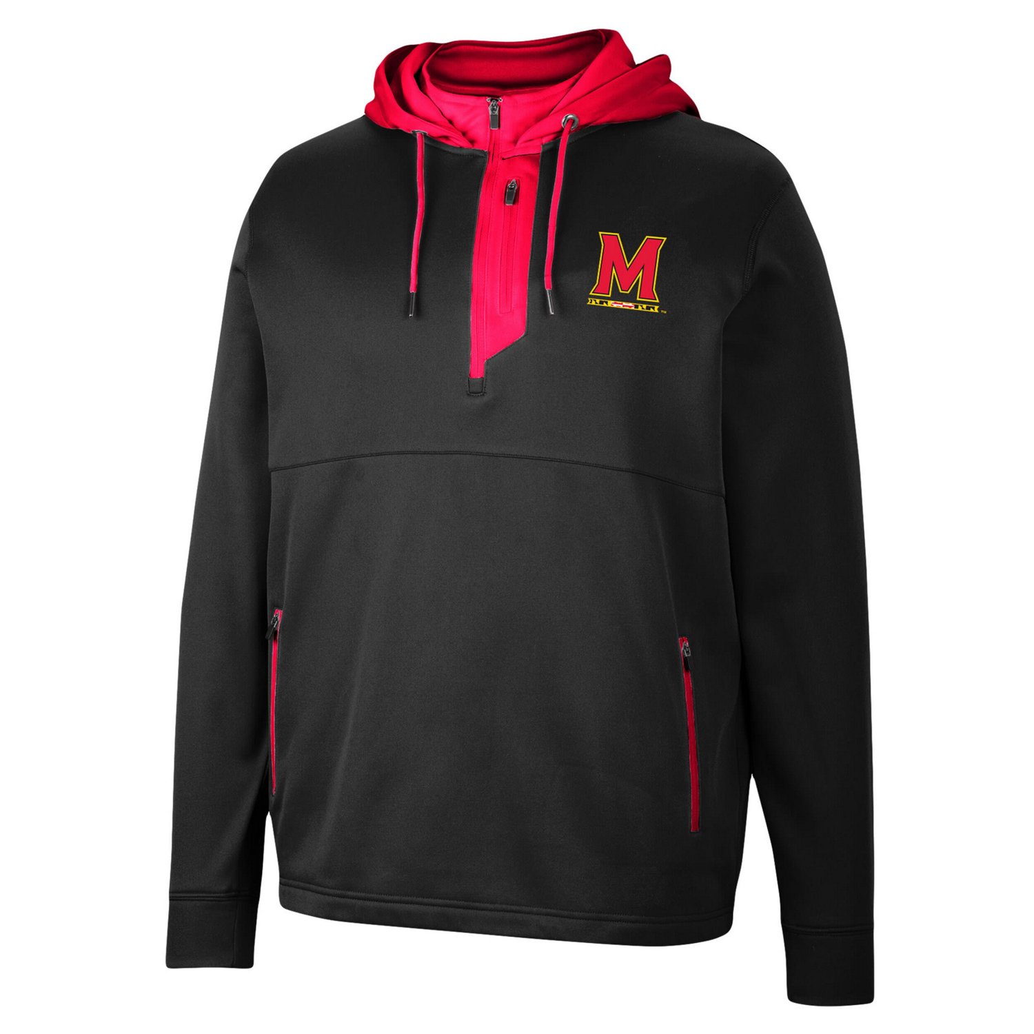 Colosseum Maryland Terrapins Luge 30 Quarter-Zip Hoodie                                                                          - view number 2