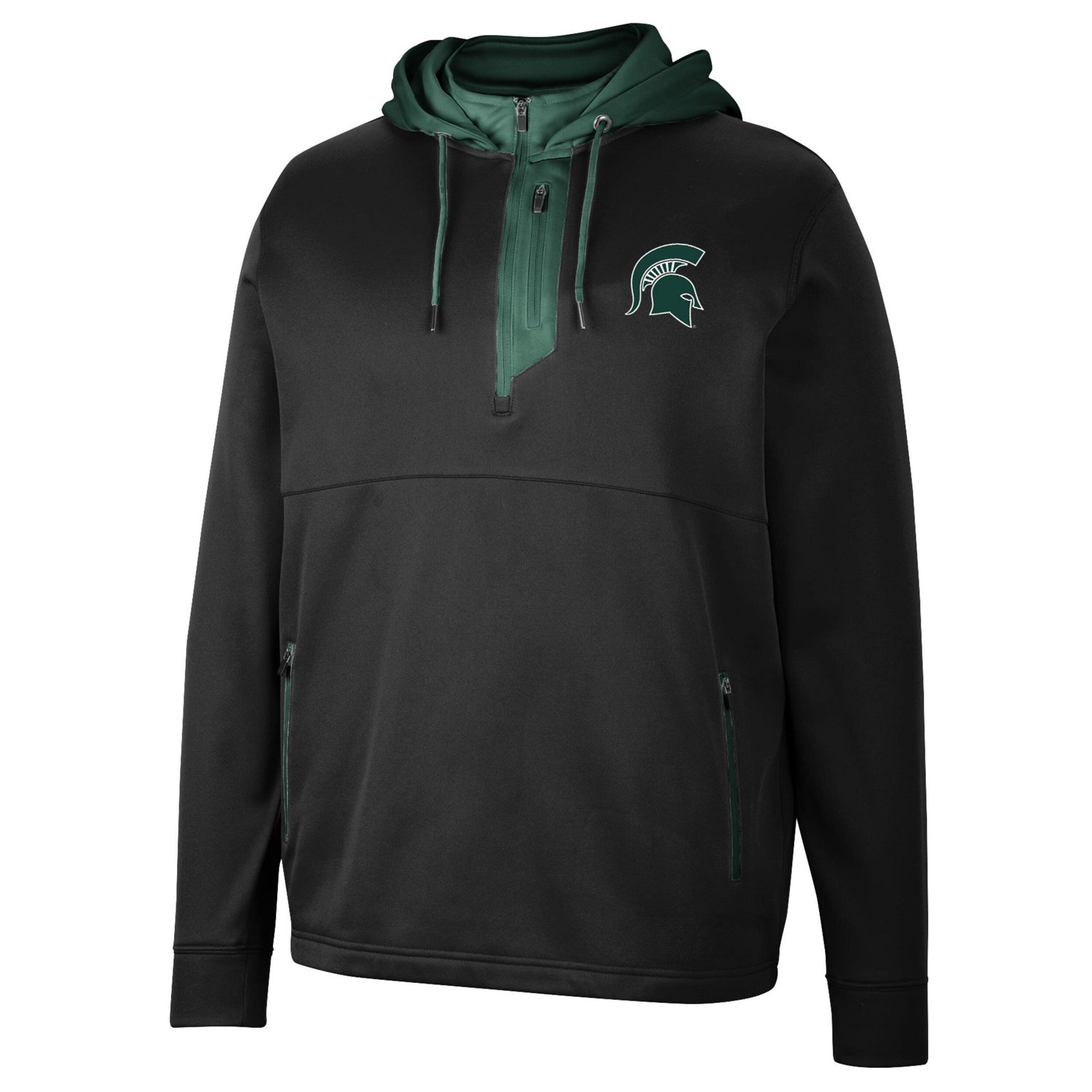 Colosseum Michigan State Spartans Luge 30 Quarter-Zip Hoodie
