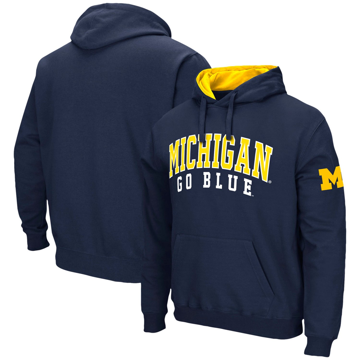 Colosseum Michigan Wolverines Double Arch Pullover Hoodie                                                                        - view number 1