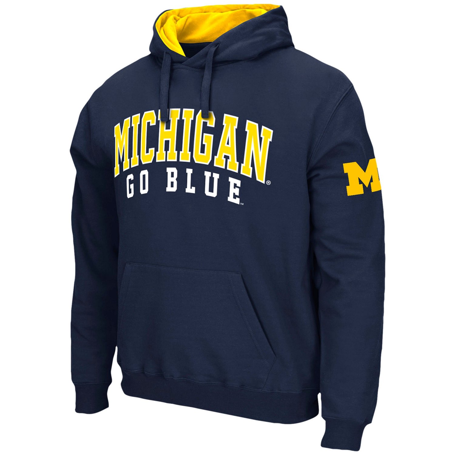 Colosseum Michigan Wolverines Double Arch Pullover Hoodie                                                                        - view number 2