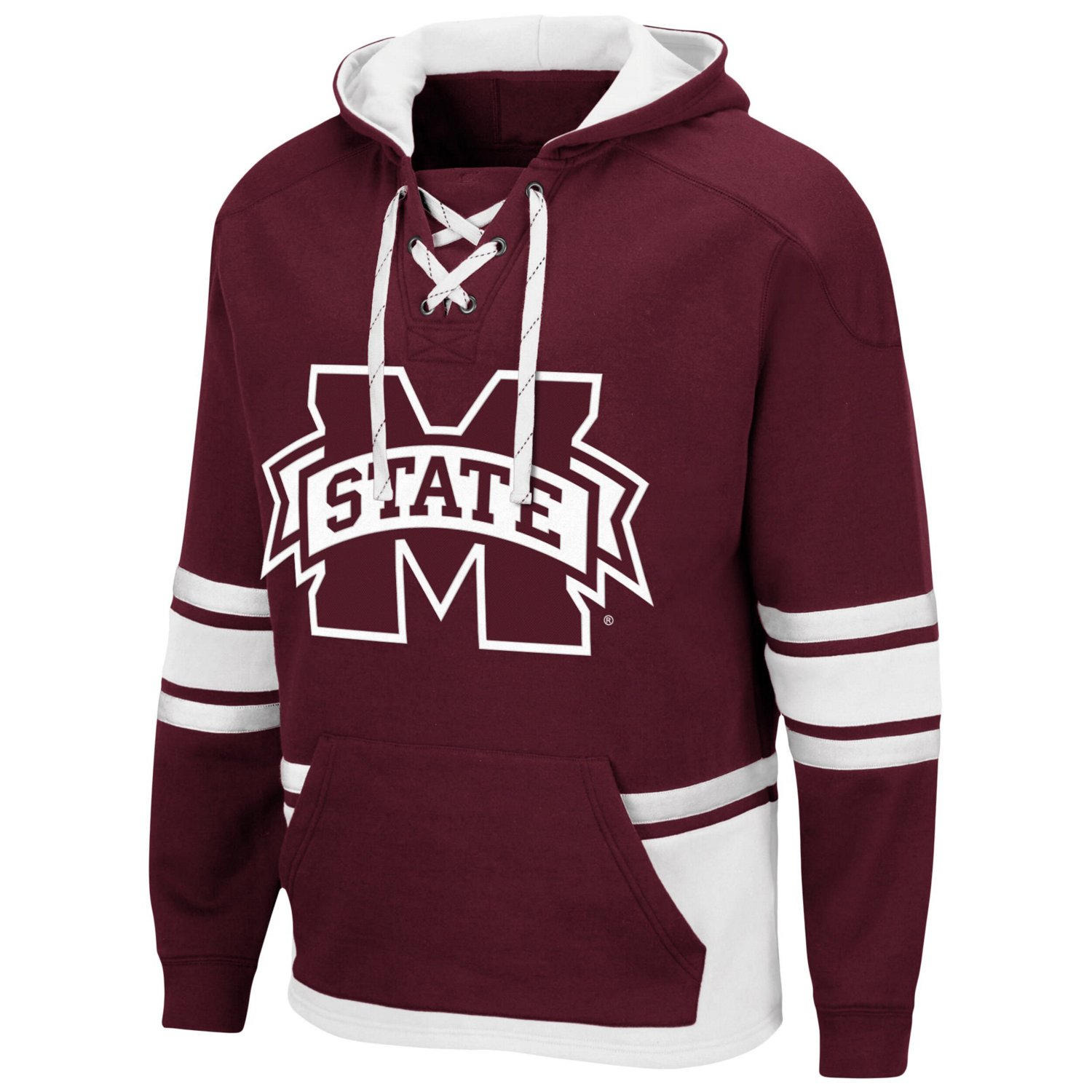 Colosseum Mississippi State Bulldogs Lace Up 30 Pullover Hoodie