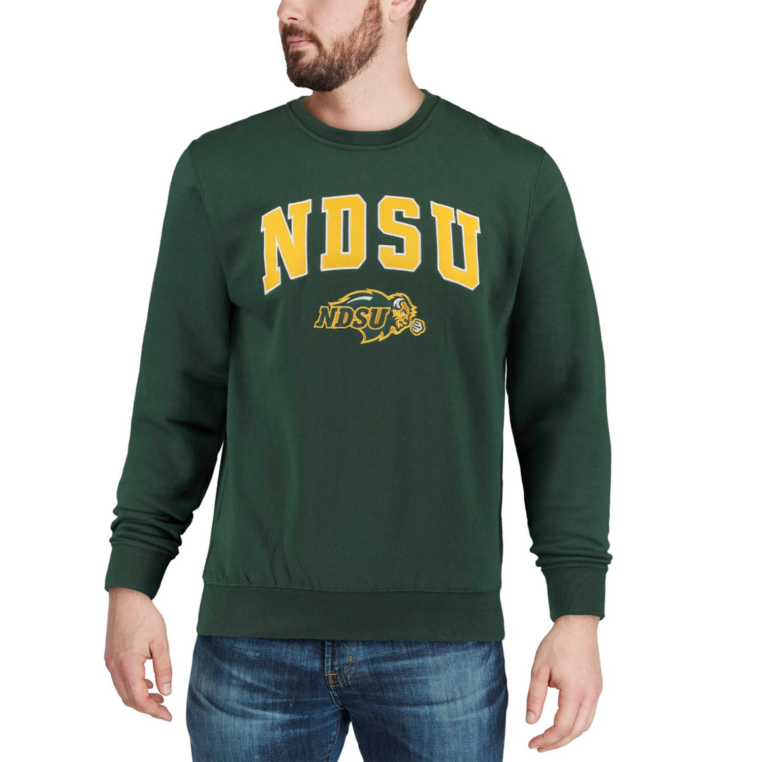 Colosseum NDSU Bison Arch  Logo Crew Neck Sweatshirt                                                                             - view number 3