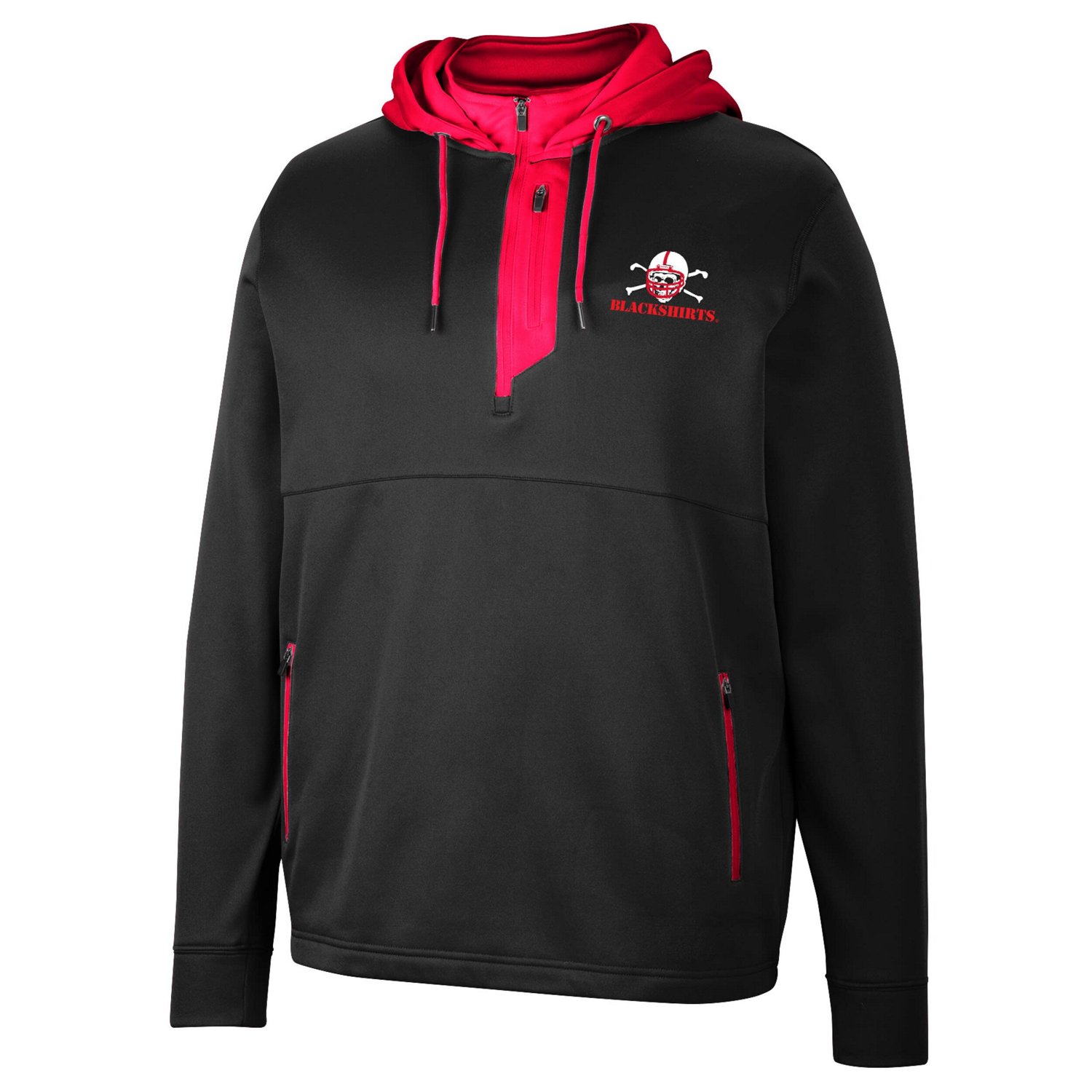 Colosseum Nebraska Huskers Luge 30 Quarter-Zip Hoodie                                                                            - view number 2