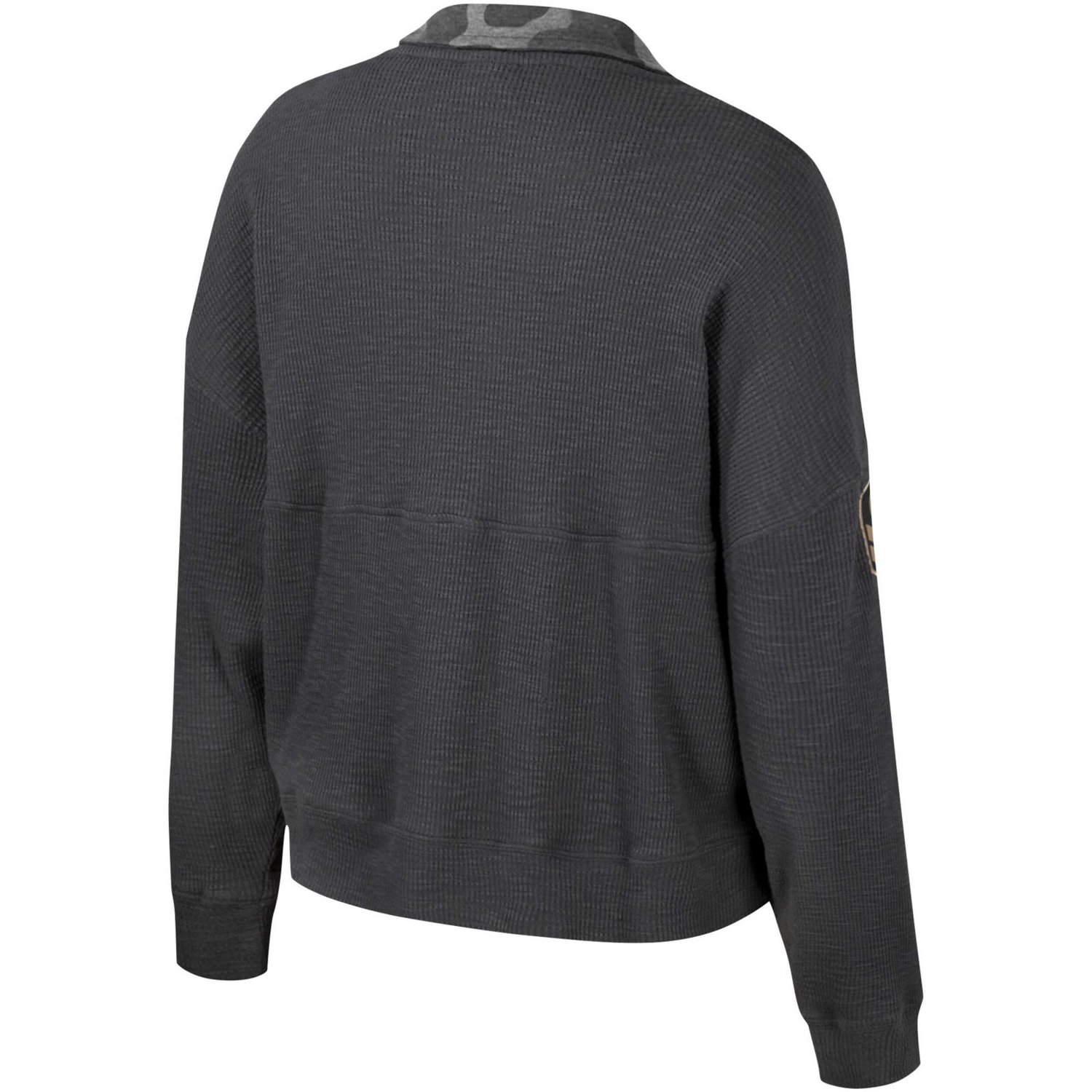 Colosseum Nebraska Huskers OHT Military Appreciation Payback Henley Thermal Sweatshirt                                           - view number 3