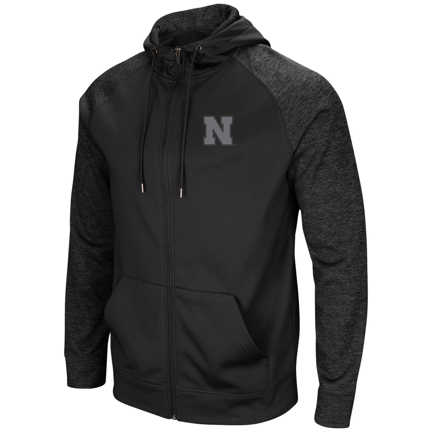 Colosseum Nebraska Huskers out 30 Tonal Raglan Full-Zip Hoodie                                                                   - view number 2