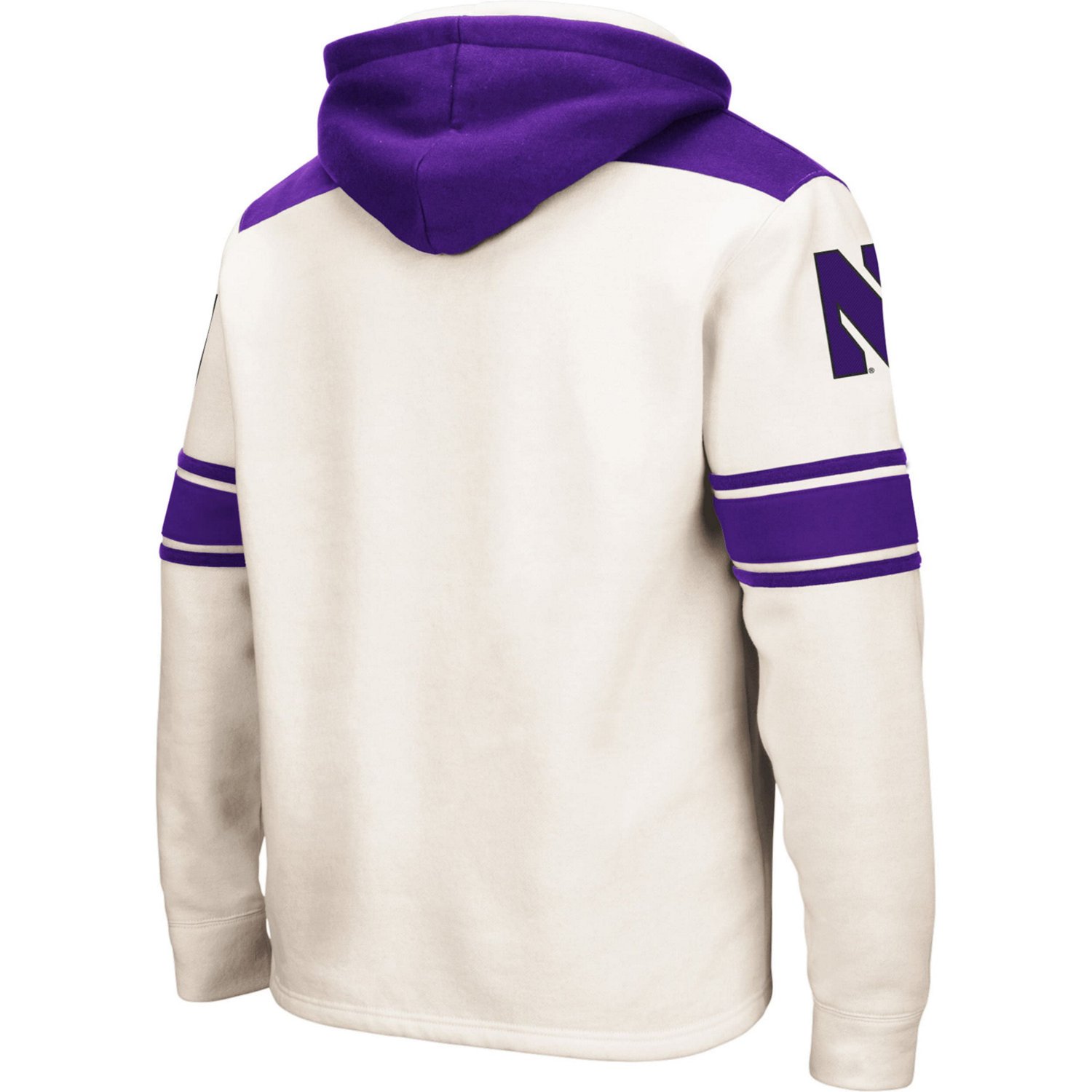 Colosseum Northwestern Wildcats 20 Lace-Up Pullover Hoodie - view number 3