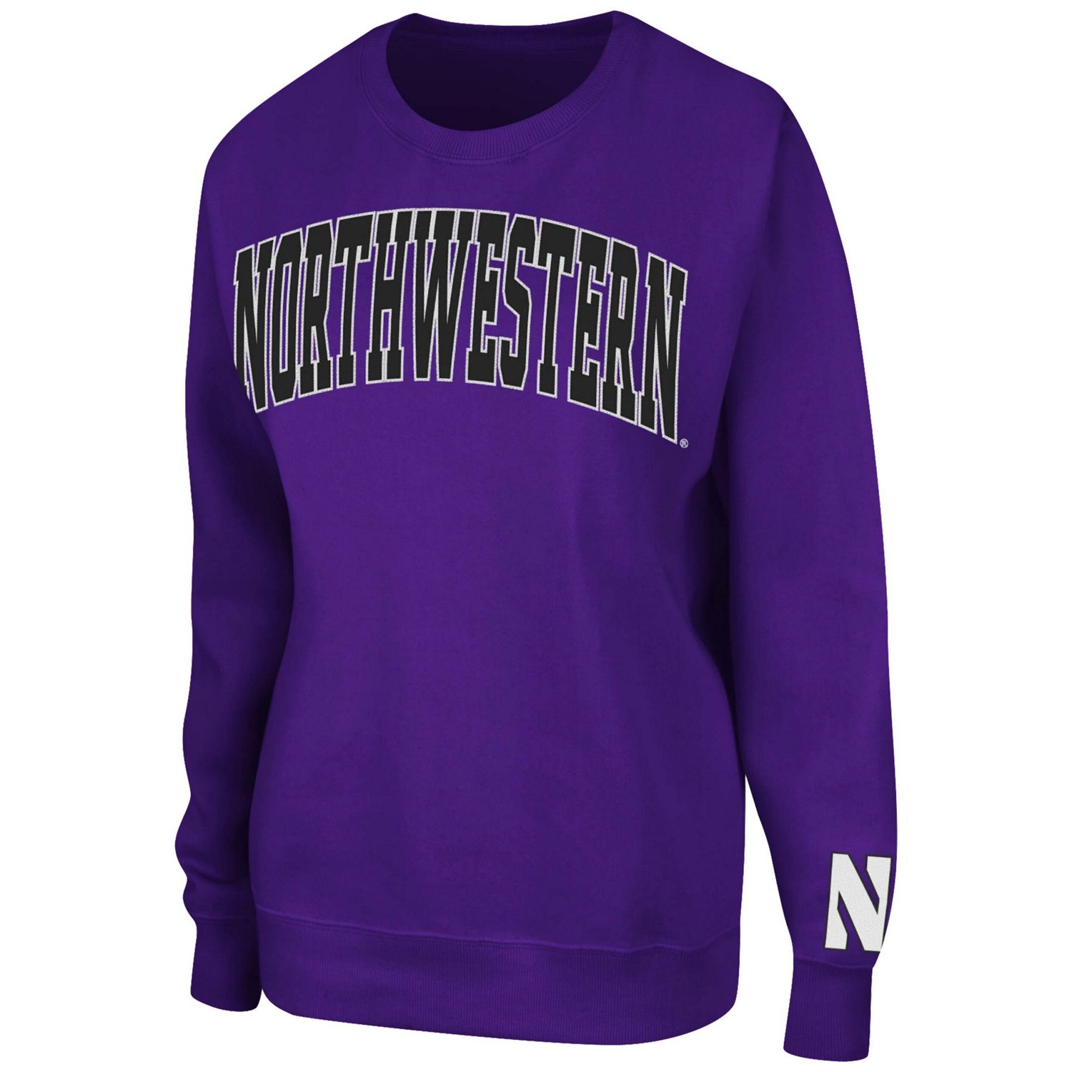 Colosseum Northwestern Wildcats Campanile Pullover Sweatshirt                                                                    - view number 2