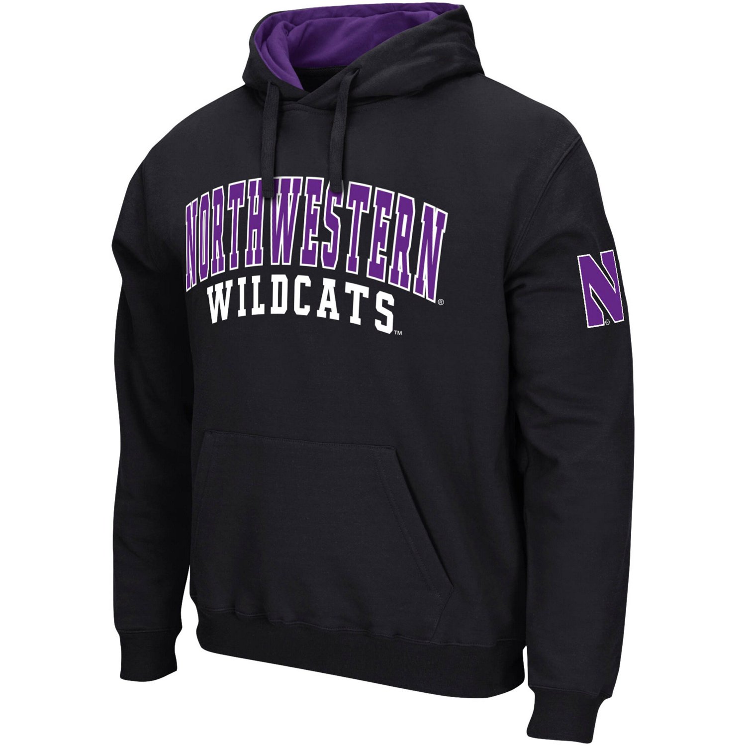 Colosseum Northwestern Wildcats Double Arch Pullover Hoodie                                                                      - view number 2