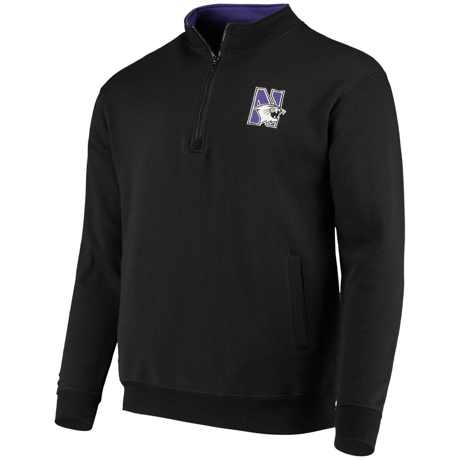 Colosseum Northwestern Wildcats Tortugas Logo Quarter-Zip Jacket                                                                 - view number 2