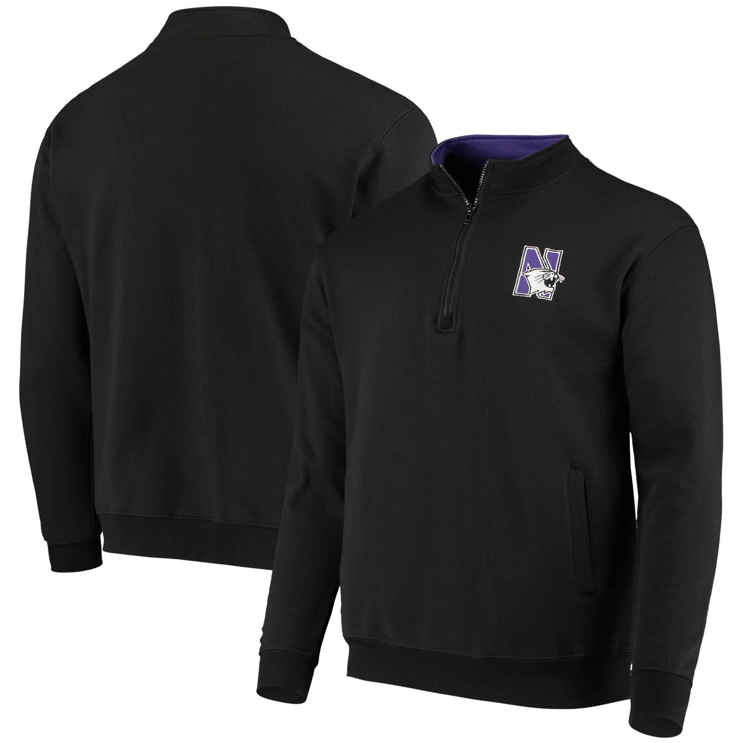 Colosseum Northwestern Wildcats Tortugas Logo Quarter-Zip Jacket