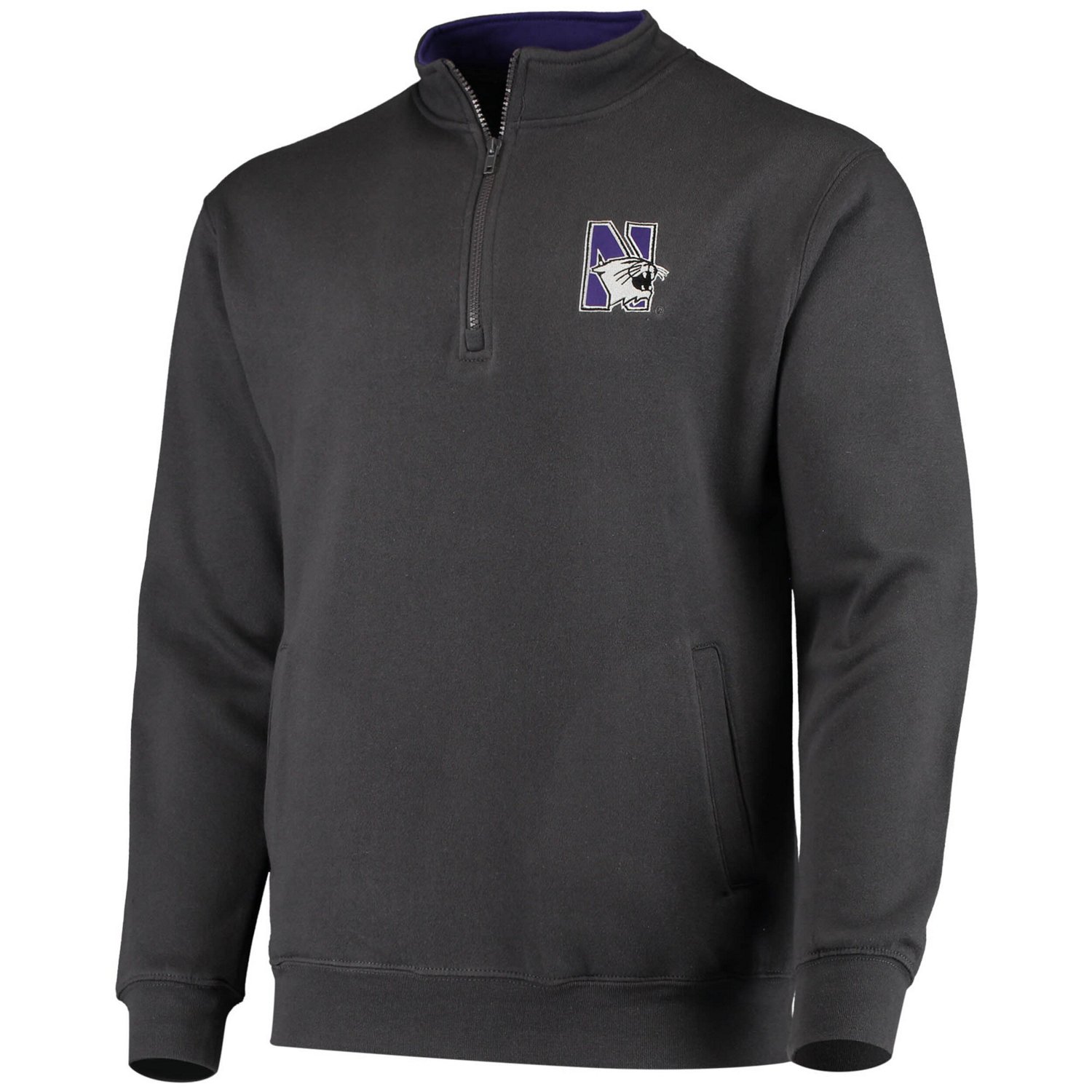 Colosseum Northwestern Wildcats Tortugas Logo Quarter-Zip Jacket                                                                 - view number 2