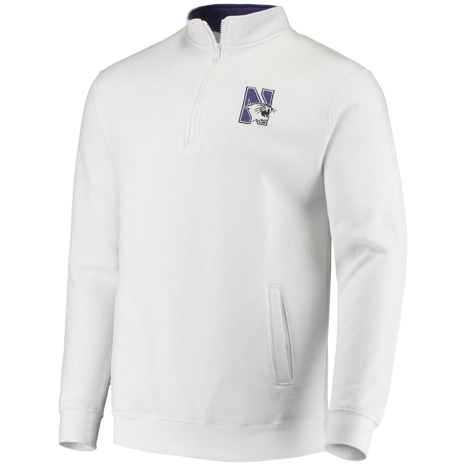 Colosseum Northwestern Wildcats Tortugas Logo Quarter-Zip Jacket                                                                 - view number 2