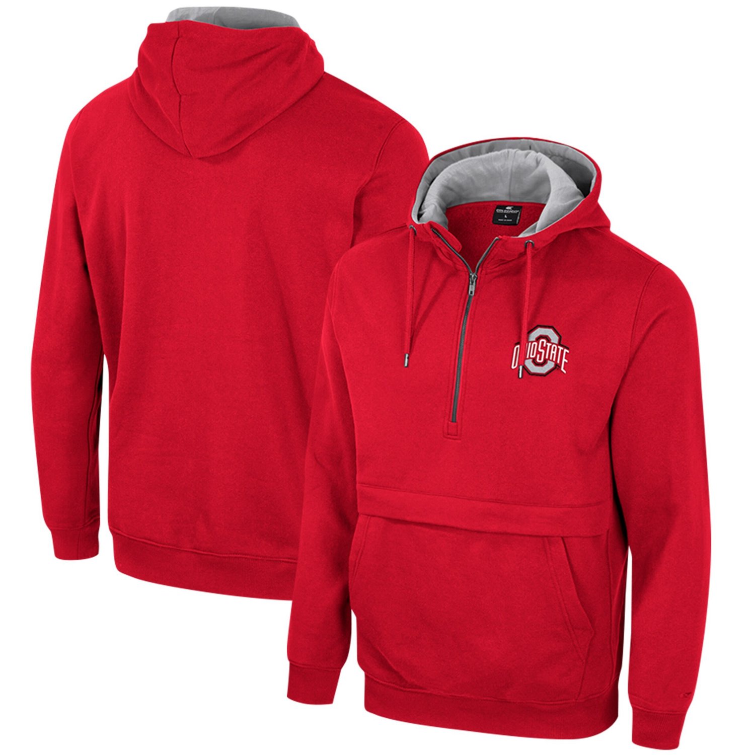 Colosseum Ohio State Buckeyes Half-Zip Hoodie - view number 1