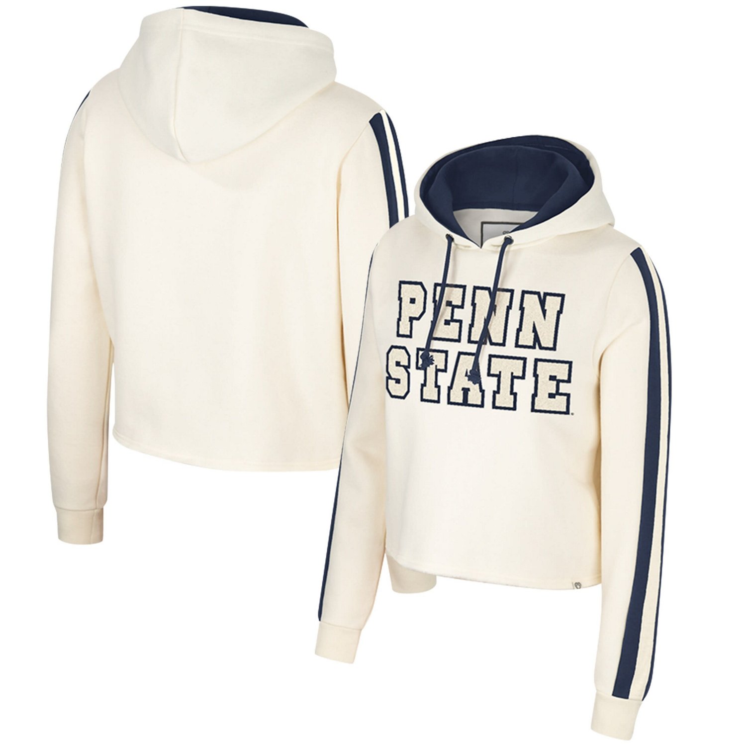 Colosseum Penn State Nittany Lions Perfect Date Cropped Pullover Hoodie