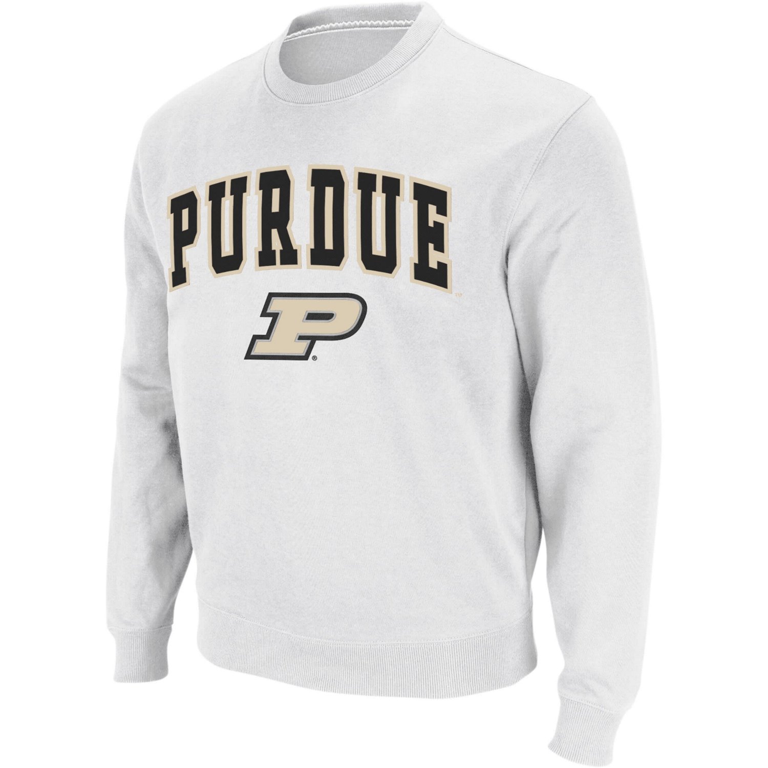 Colosseum Purdue Boilermakers Arch  Logo Crew Neck Sweatshirt - view number 2