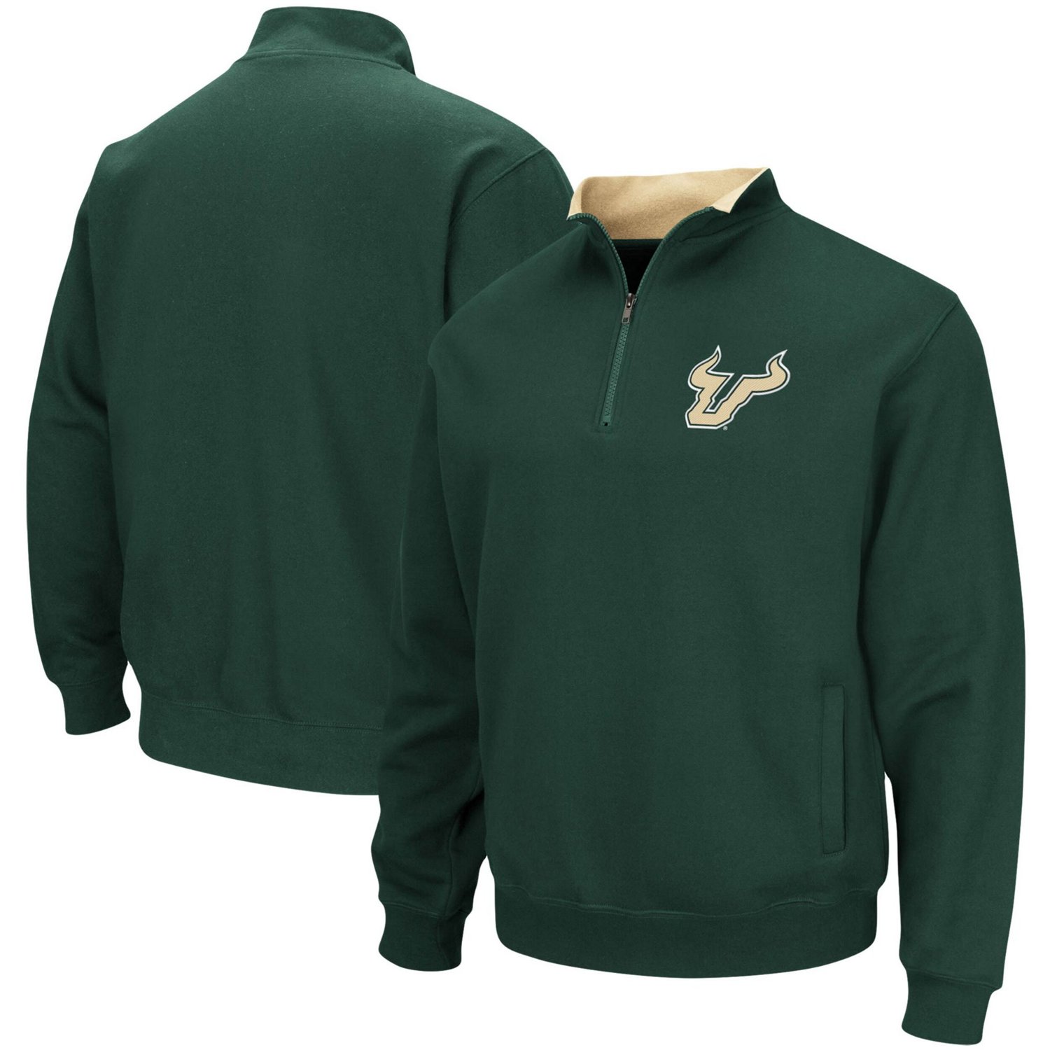 Colosseum South Florida Bulls Tortugas Logo Quarter-Zip Jacket