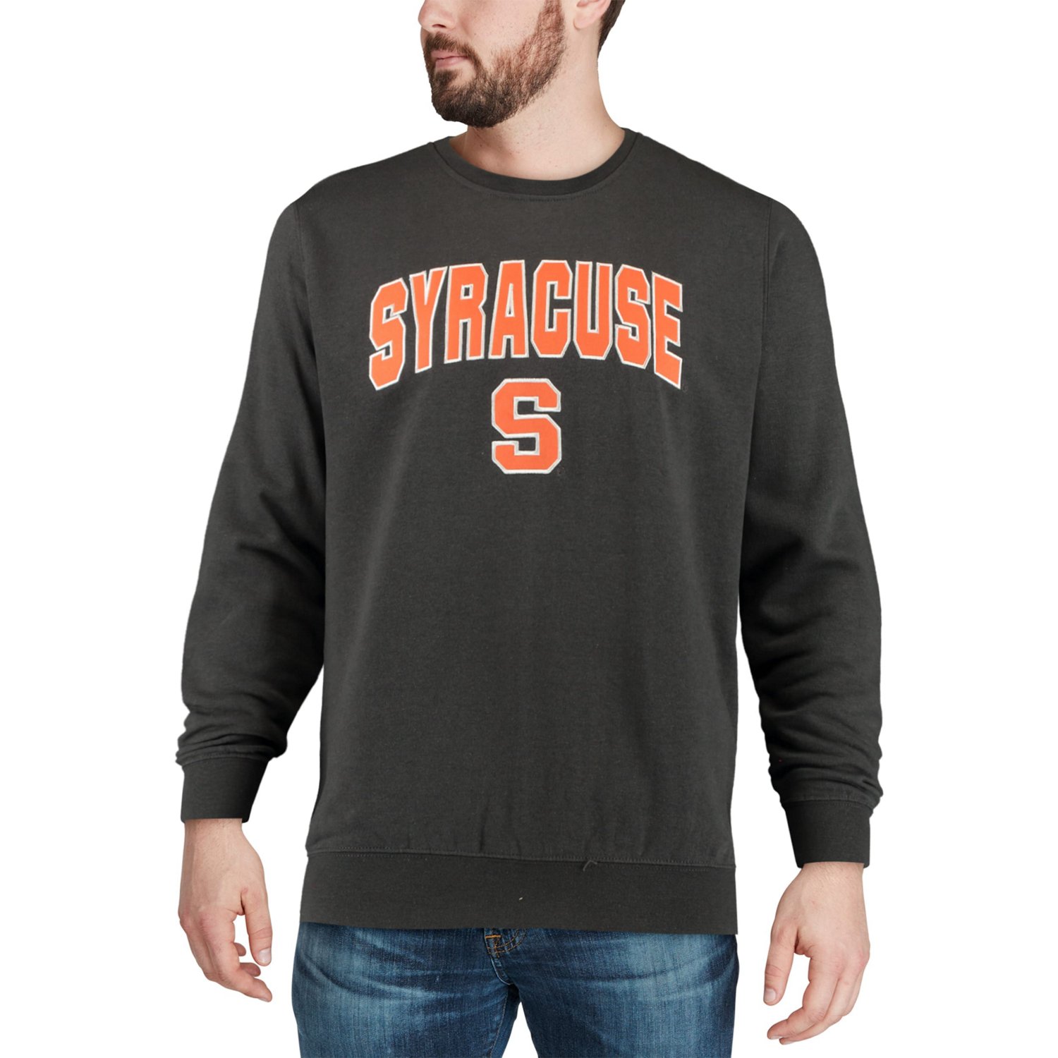 Colosseum Syracuse Orange Arch  Logo Crew Neck Sweatshirt                                                                        - view number 4