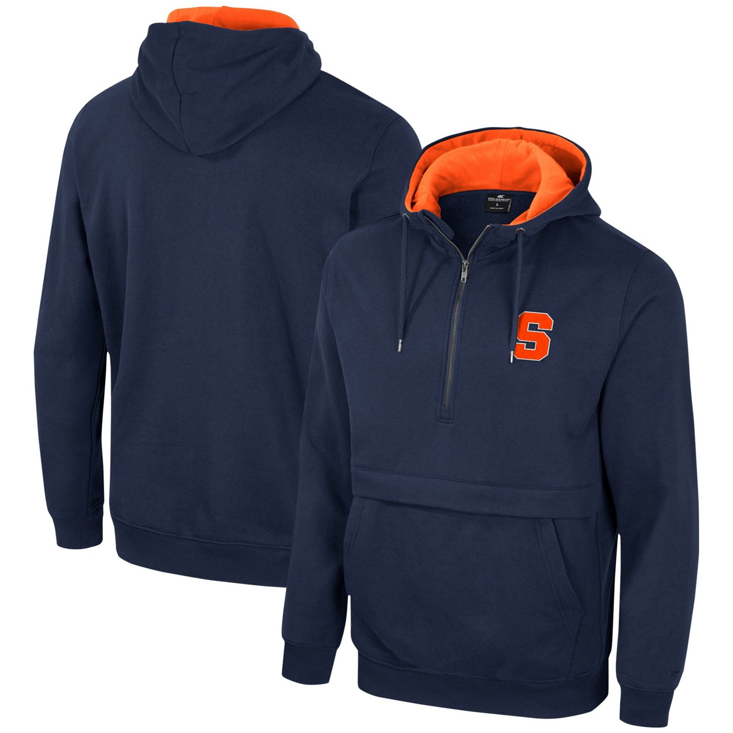 Colosseum Syracuse Orange Half-Zip Hoodie - view number 1