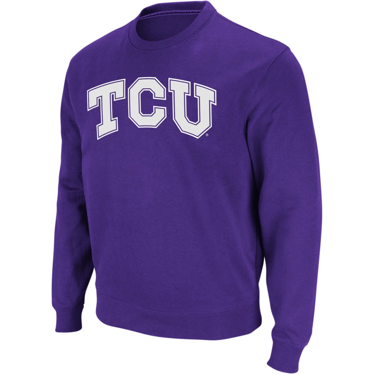 Colosseum TCU Horned Frogs Arch  Logo Crew Neck Sweatshirt                                                                       - view number 2