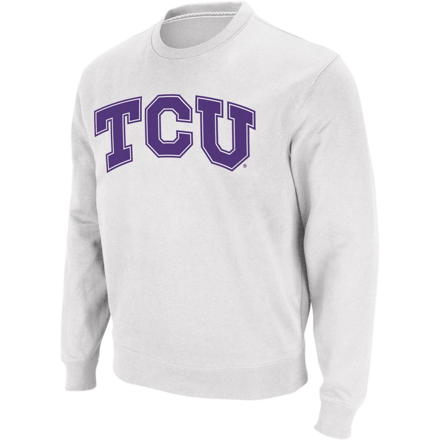 Colosseum TCU Horned Frogs Arch  Logo Crew Neck Sweatshirt - view number 2