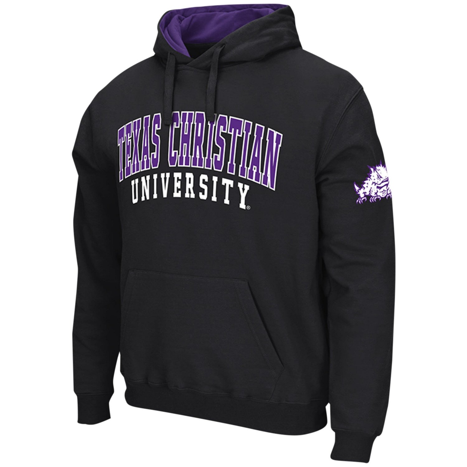 Colosseum TCU Horned Frogs Double Arch Pullover Hoodie                                                                           - view number 2