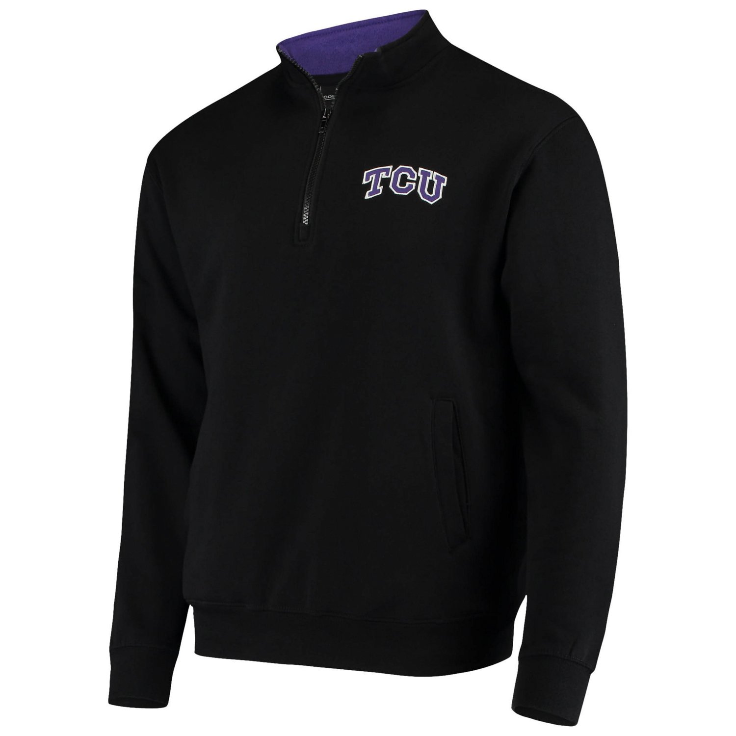 Colosseum TCU Horned Frogs Tortugas Logo Quarter-Zip Jacket                                                                      - view number 2
