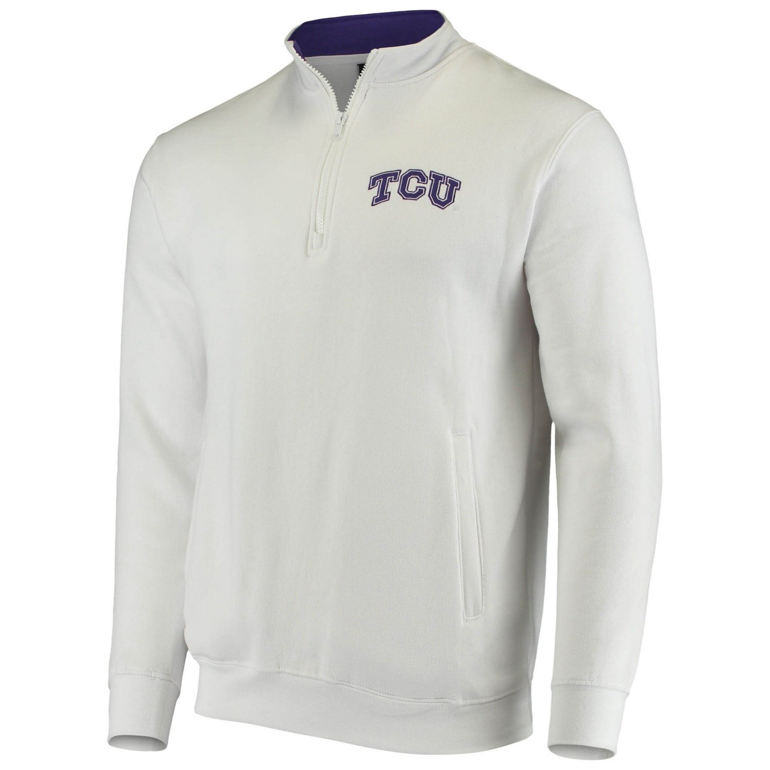 Colosseum TCU Horned Frogs Tortugas Logo Quarter-Zip Jacket - view number 2