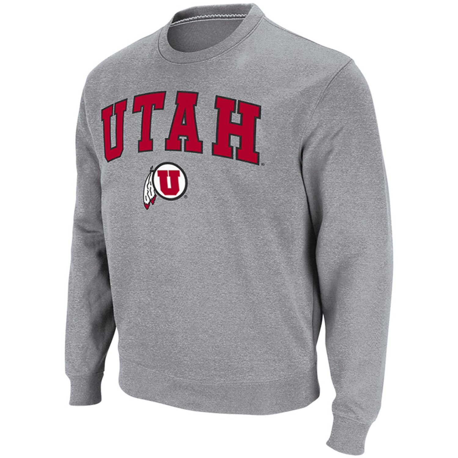 Colosseum Utah Utes Arch  Logo Tackle Twill Pullover Sweatshirt                                                                  - view number 2
