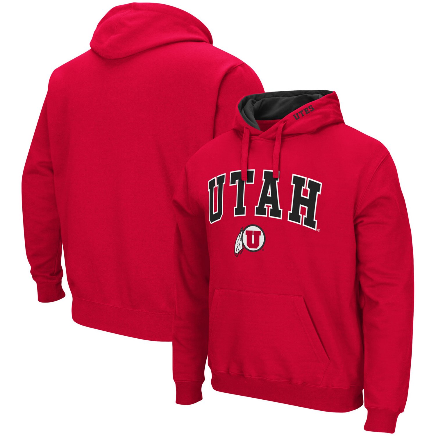 Colosseum Utah Utes Arch and Logo Pullover Hoodie