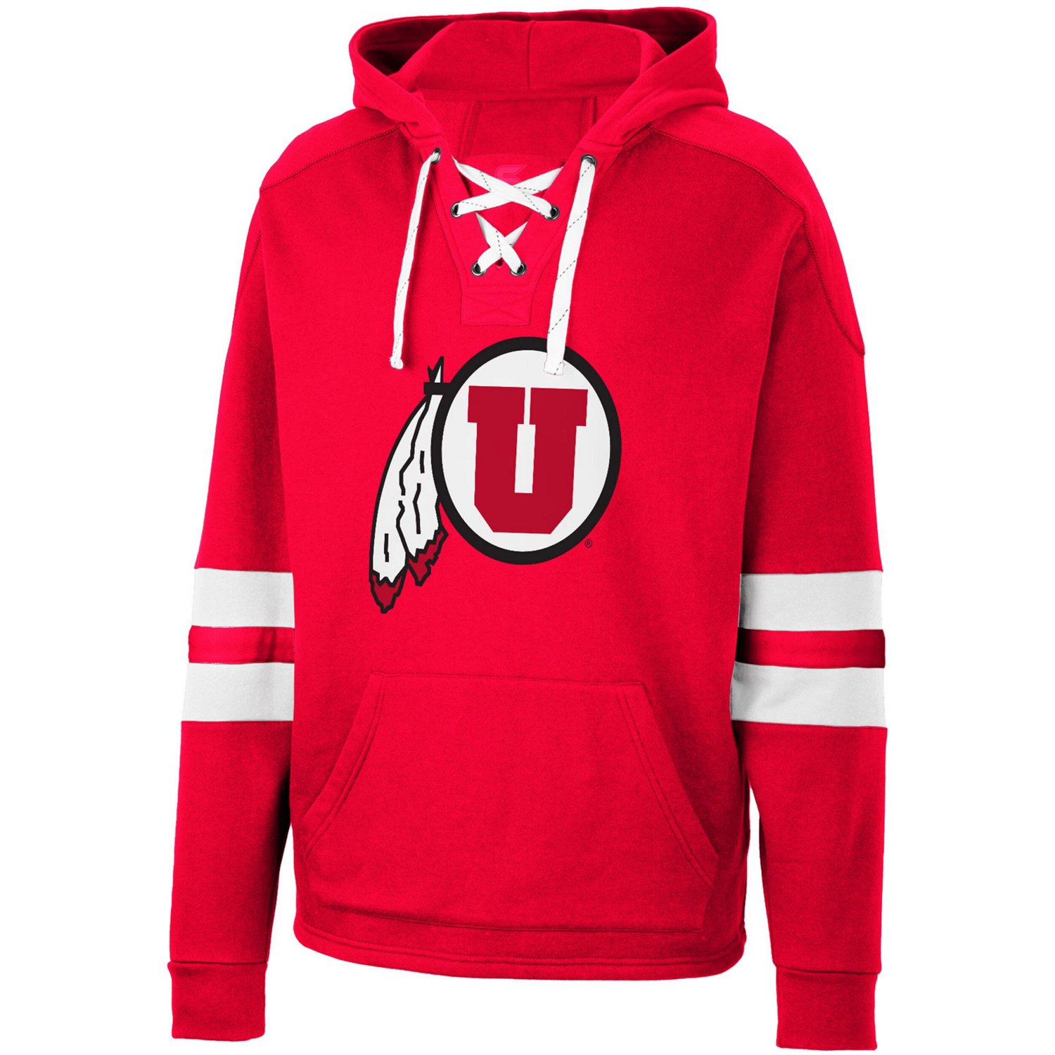 Colosseum Utah Utes Lace-Up 40 Pullover Hoodie                                                                                   - view number 2