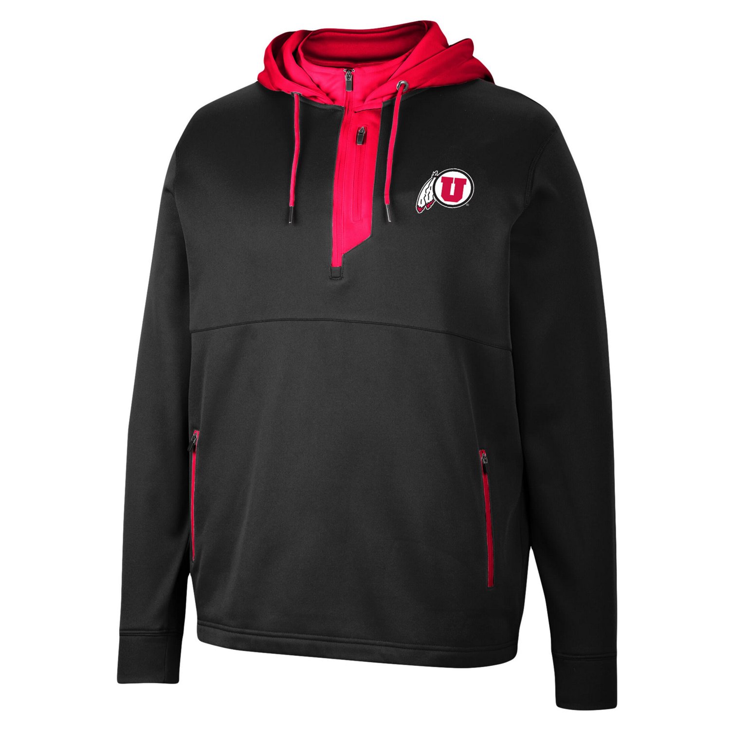 Colosseum Utah Utes Luge 30 Quarter-Zip Hoodie                                                                                   - view number 2