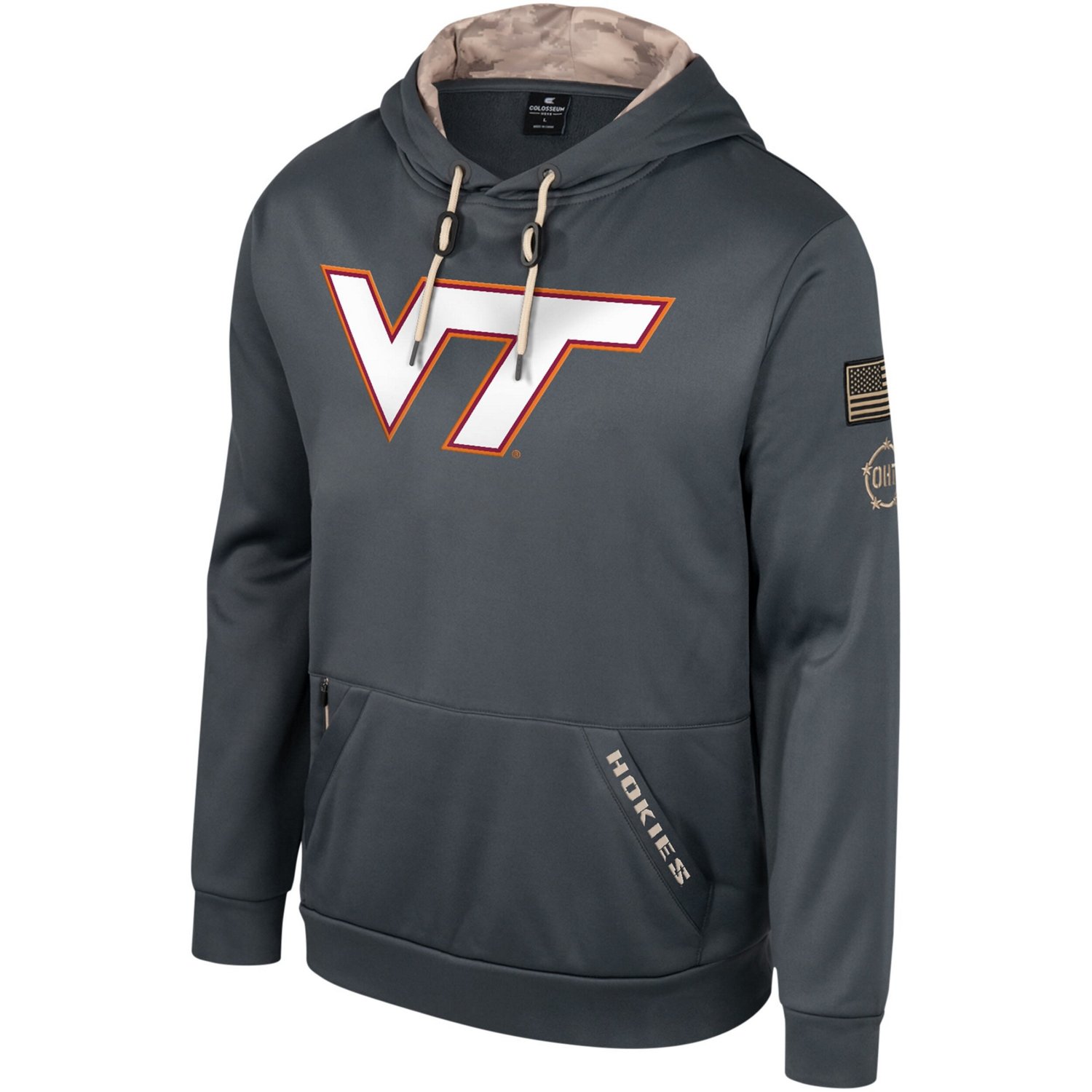 Colosseum Virginia Tech Hokies OHT Military Appreciation Pullover Hoodie