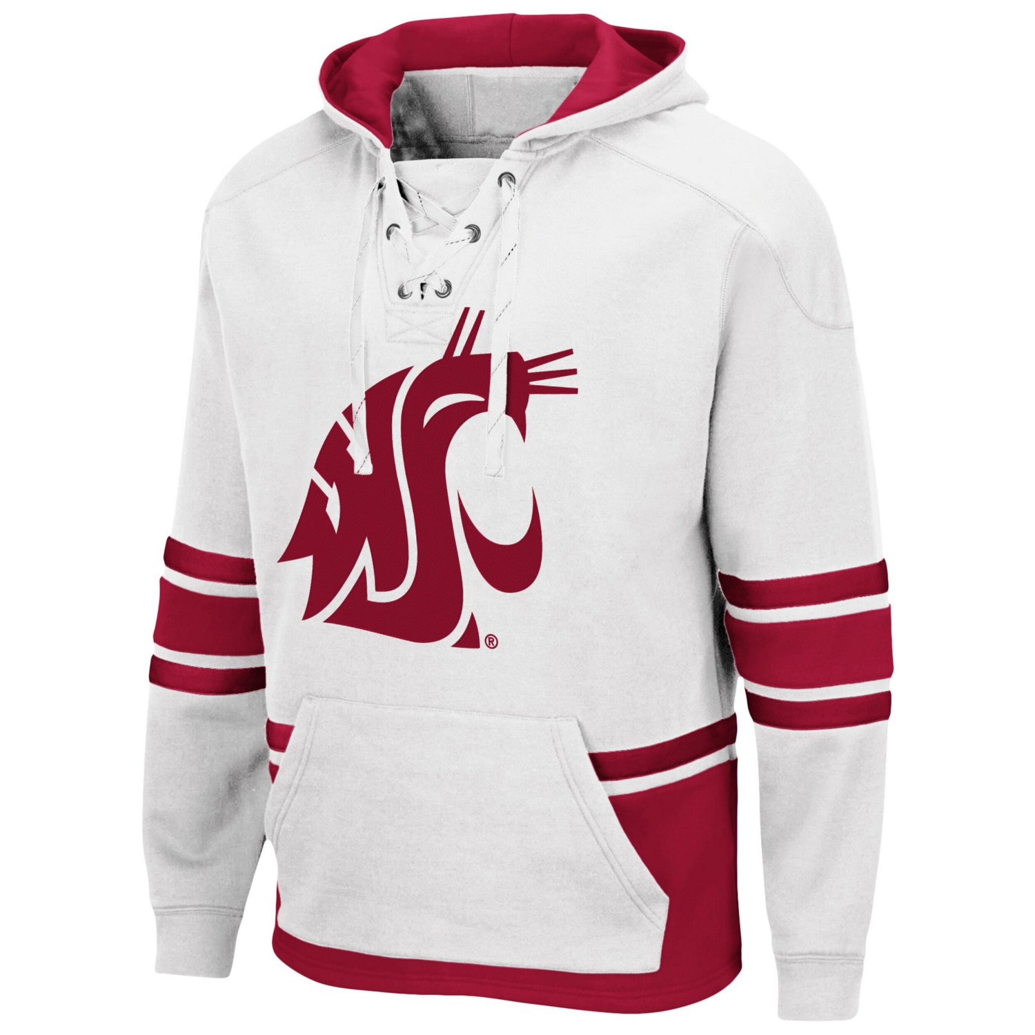 Colosseum Washington State Cougars Lace Up 30 Pullover Hoodie