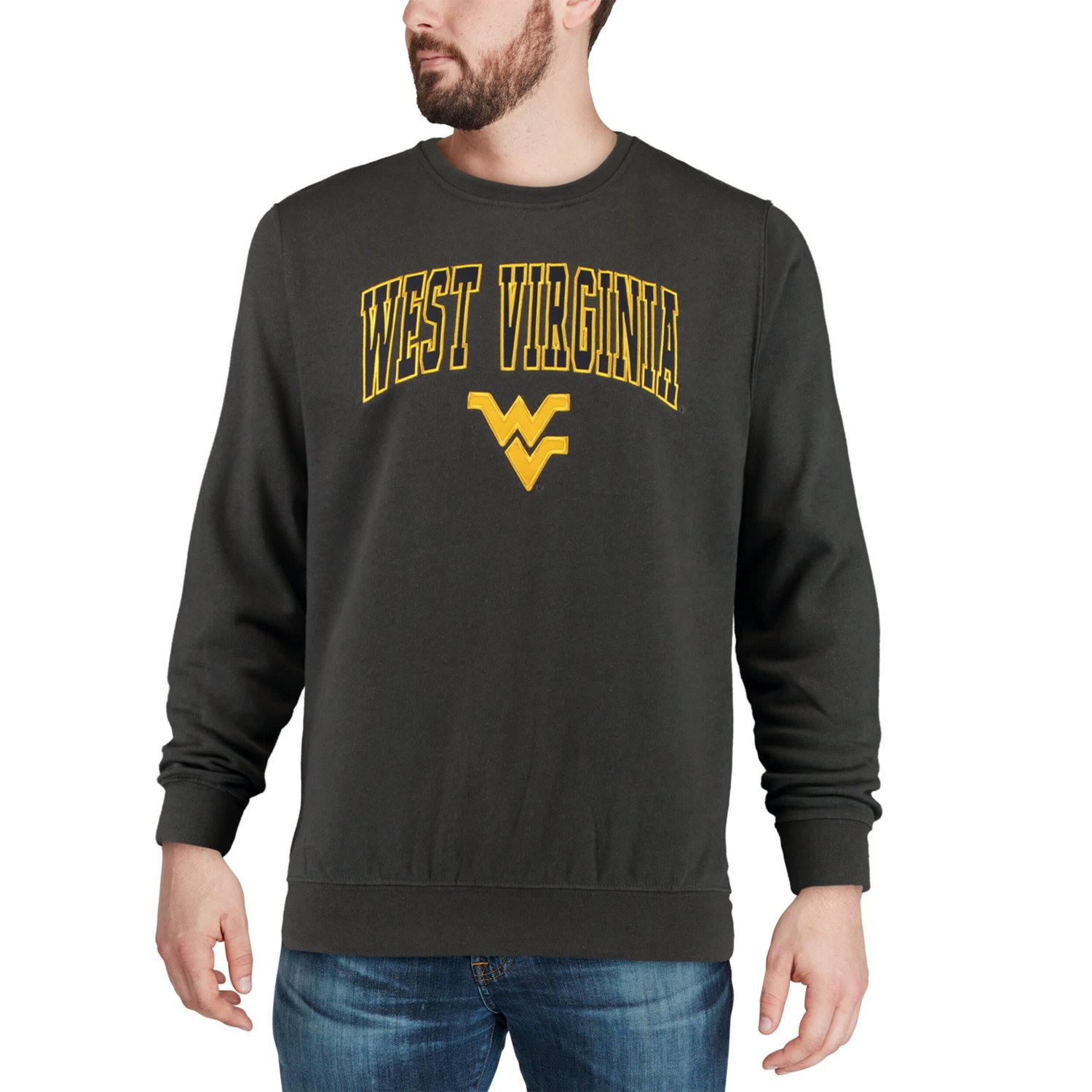 Colosseum West Virginia Mountaineers Arch  Logo Crew Neck Sweatshirt - view number 4