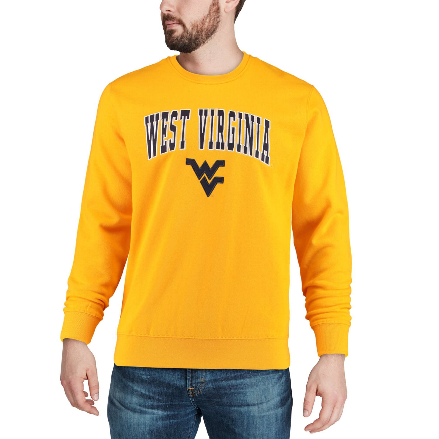 Colosseum West Virginia Mountaineers Arch  Logo Crew Neck Sweatshirt - view number 4