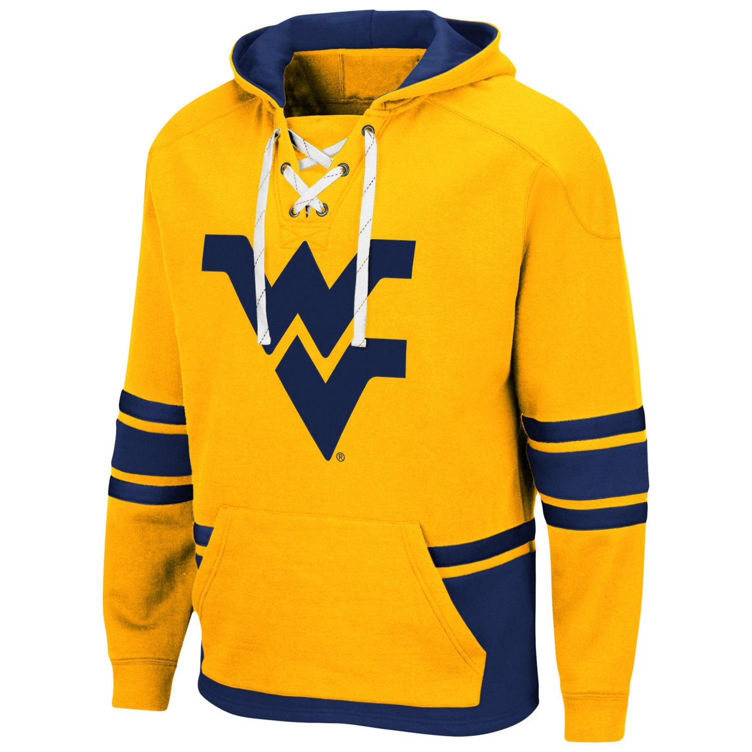 Colosseum West Virginia Mountaineers Lace Up 30 Pullover Hoodie - view number 2