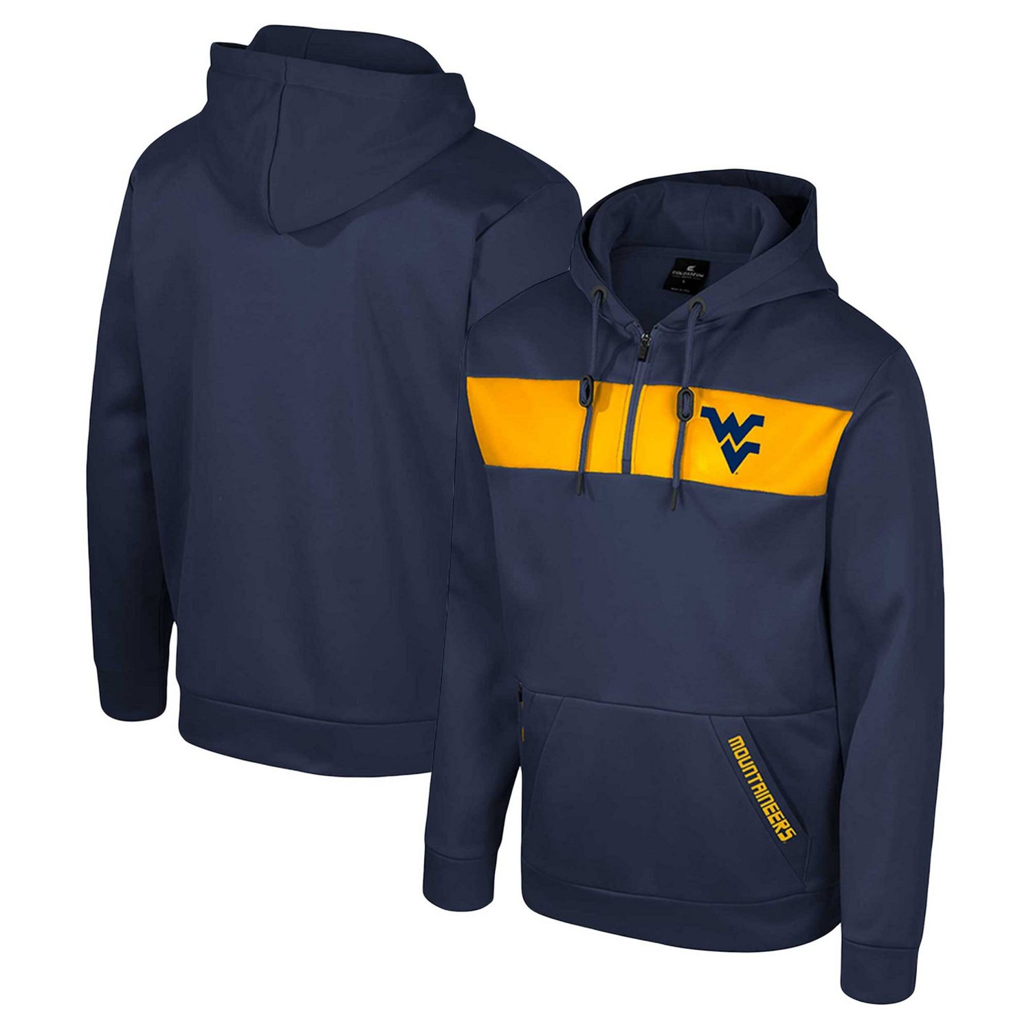 Colosseum West Virginia Mountaineers Quarter-Zip Hoodie - view number 1