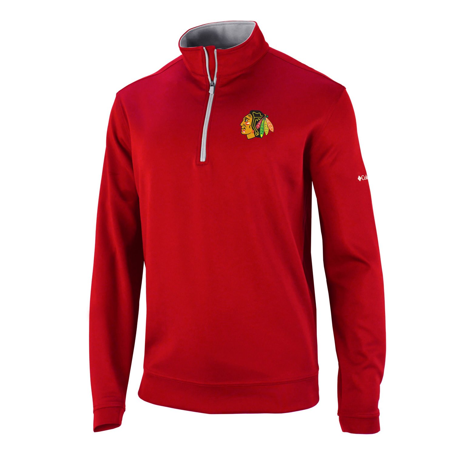 Columbia Chicago Blackhawks Omni-Wick Wickhams Hills Half-Zip Pullover Top                                                       - view number 2