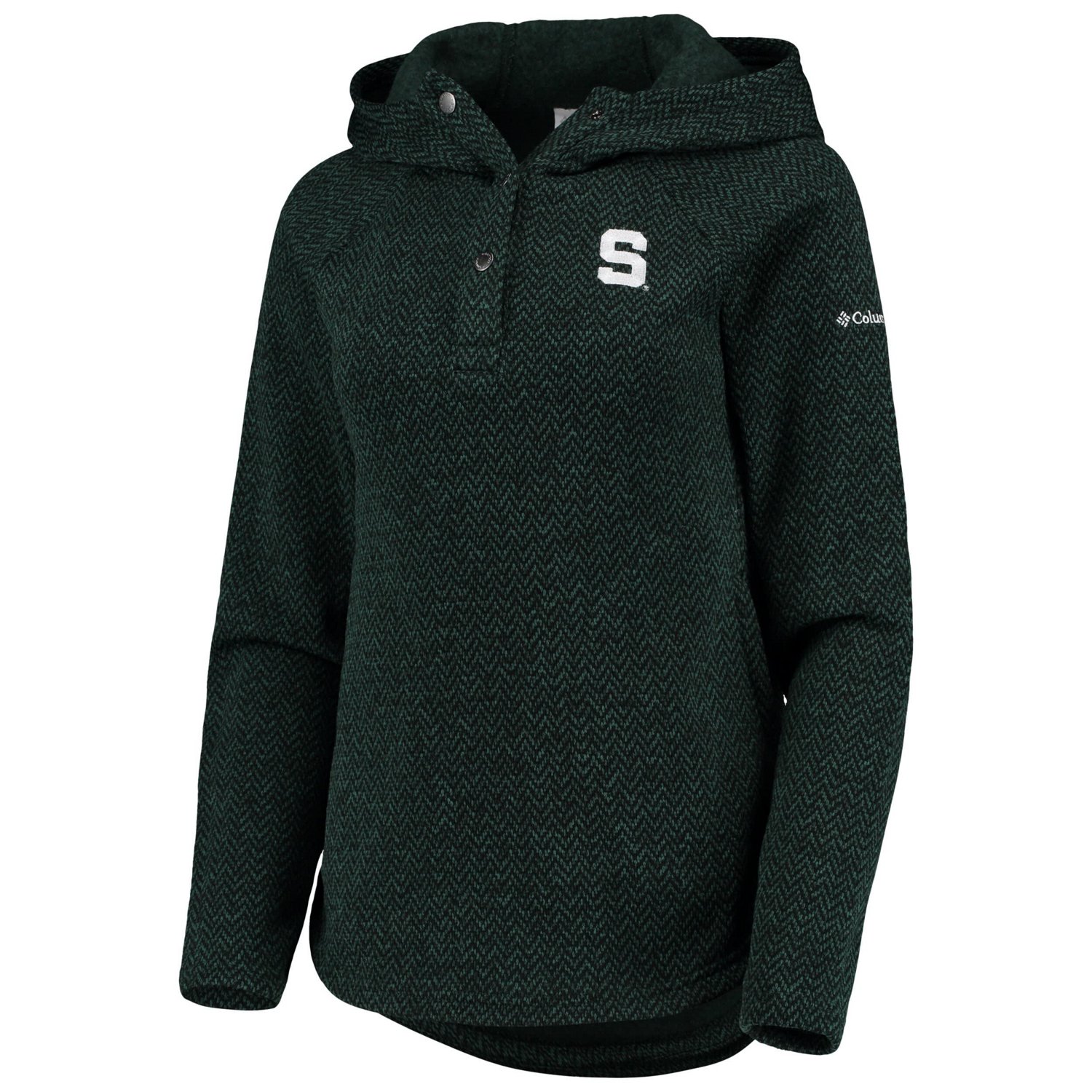 Columbia Michigan State Spartans Darling Days Raglan Fleece Pullover Hoodie - view number 2
