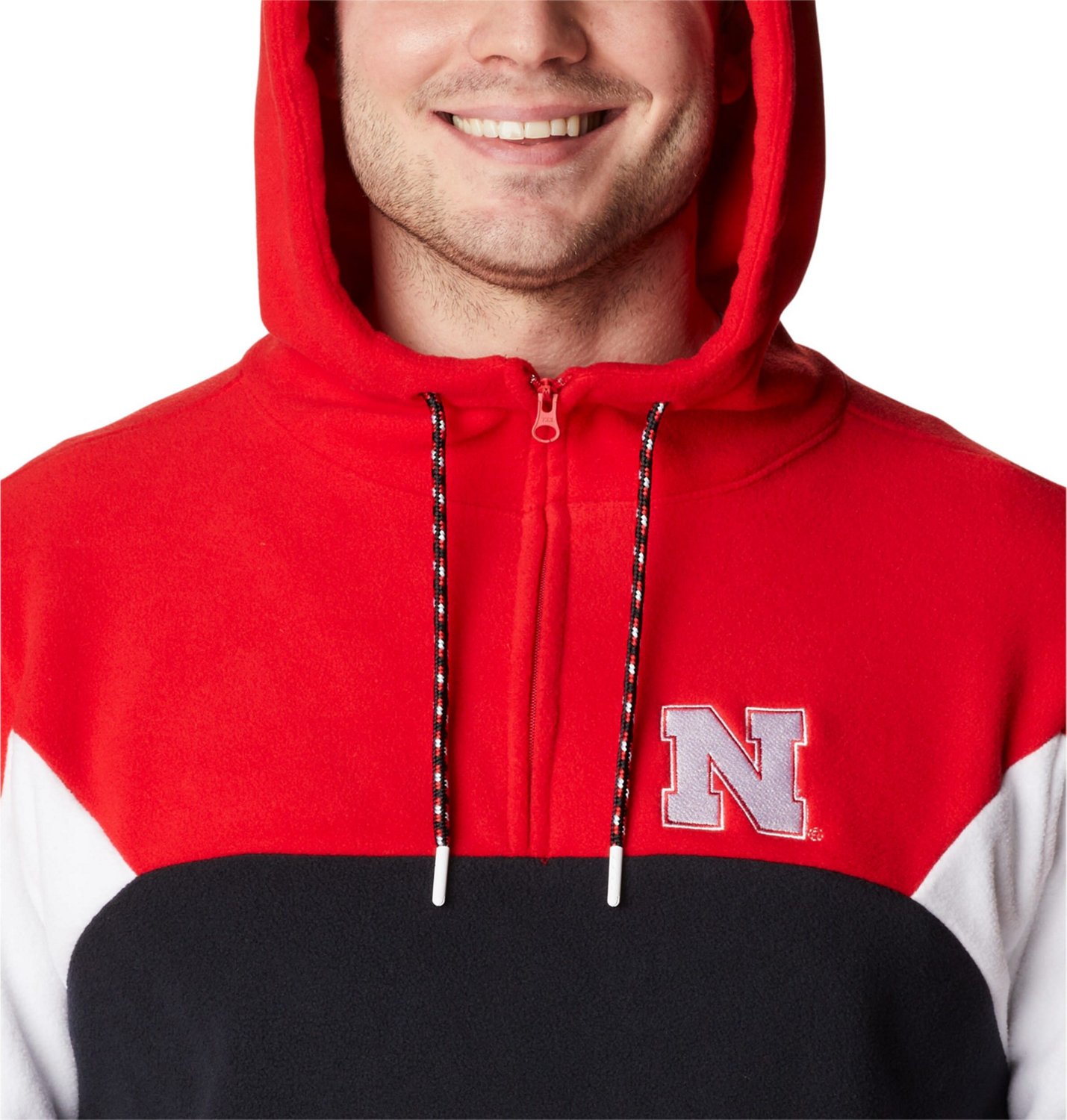 Columbia Nebraska Huskers Lodge Quarter-Zip Hoodie - view number 3