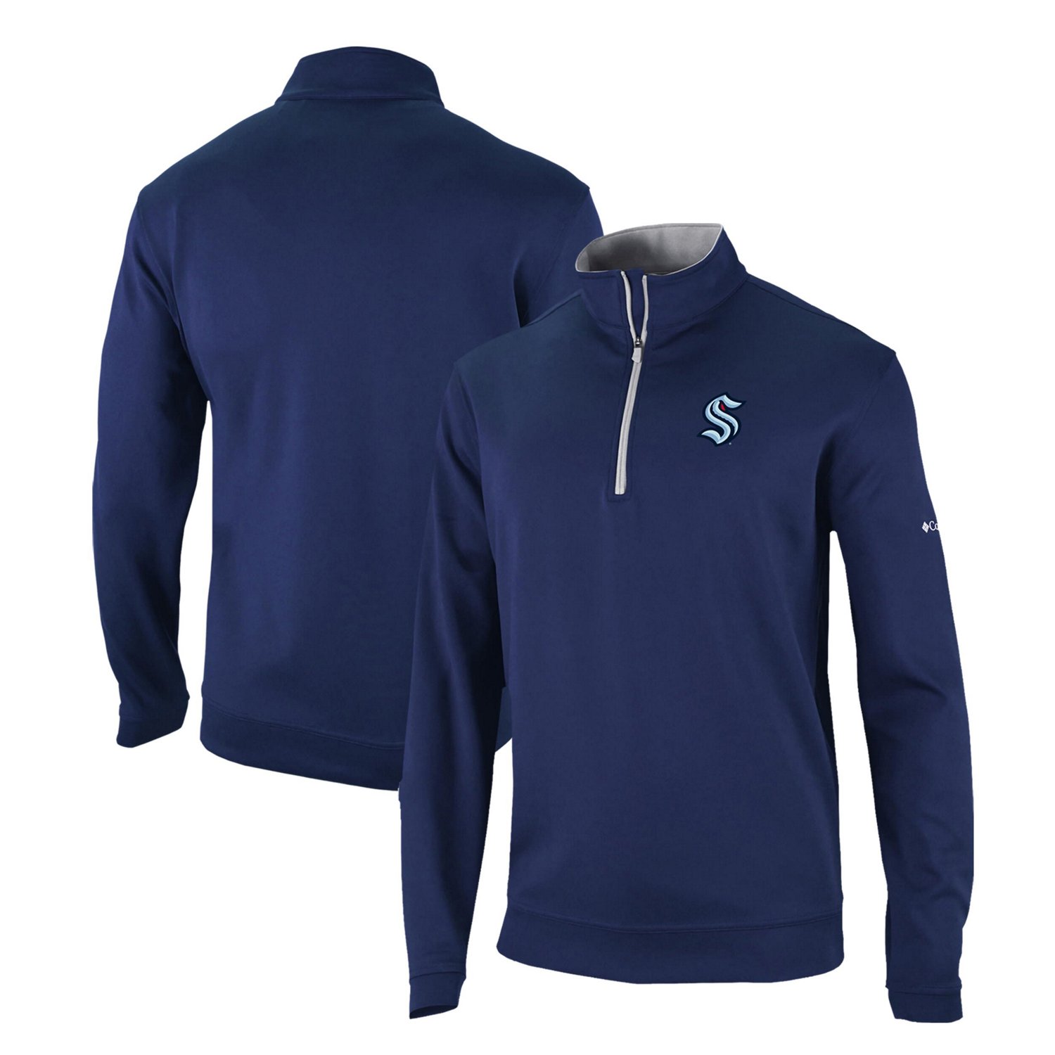 Columbia Seattle Kraken Omni-Wick Wickhams Hills Half-Zip Pullover Top                                                           - view number 1