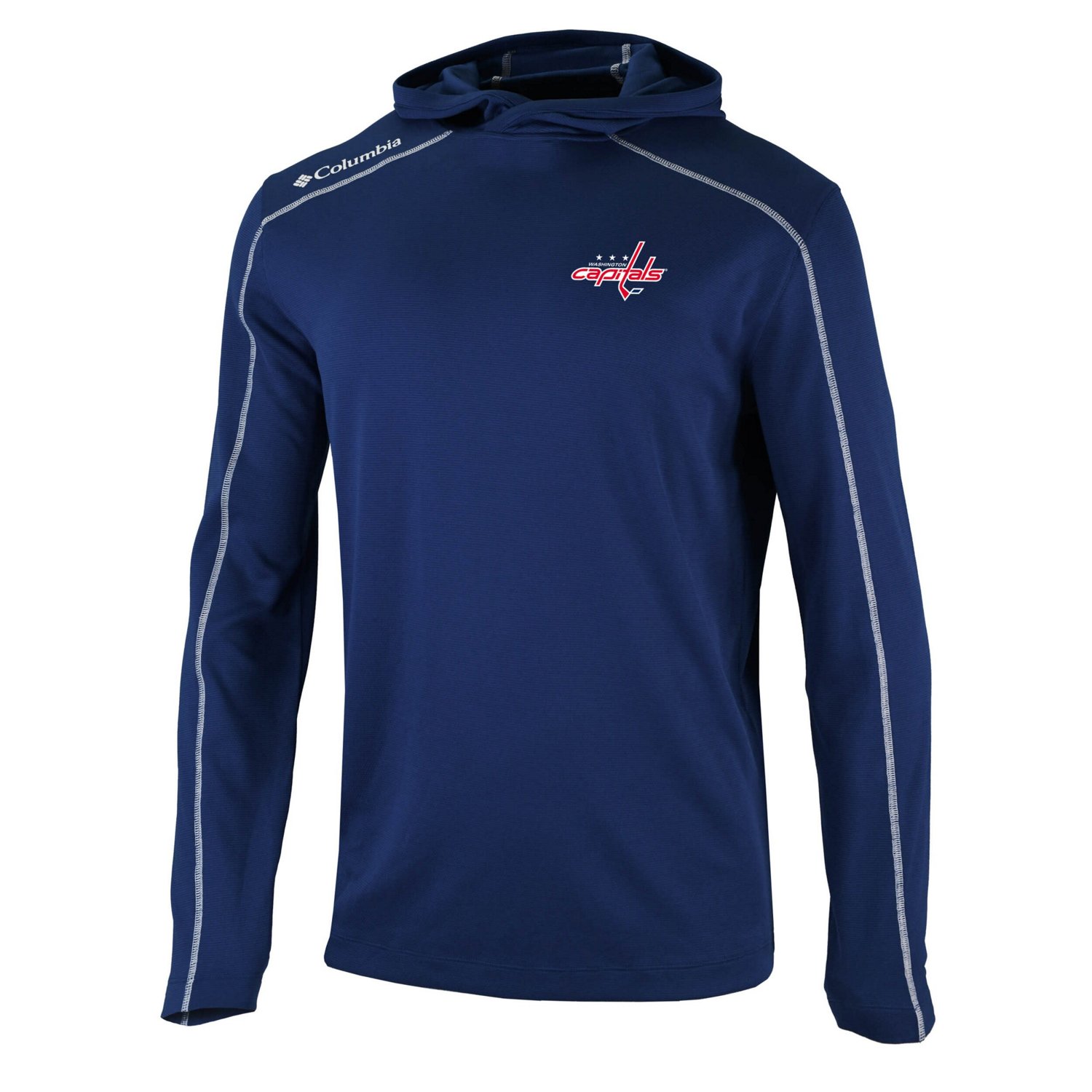 Columbia Washington Capitals Omni-Wick Shotgun Long Sleeve Hoodie T-Shirt                                                        - view number 2