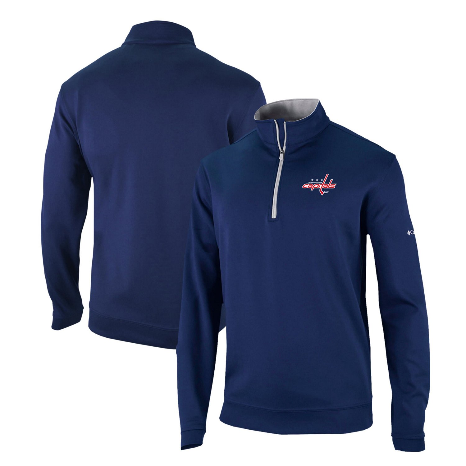 Columbia Washington Capitals Omni-Wick Wickhams Hills Half-Zip Pullover Top                                                      - view number 1