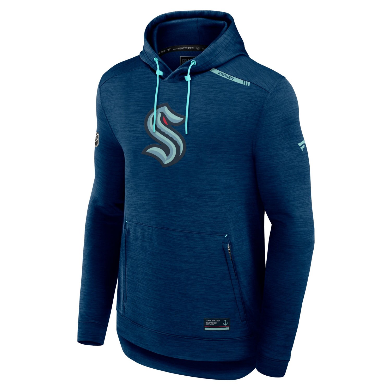 Fanatics Branded Deep Sea Seattle Kraken Authentic Pro Tech Pullover Hoodie - view number 2