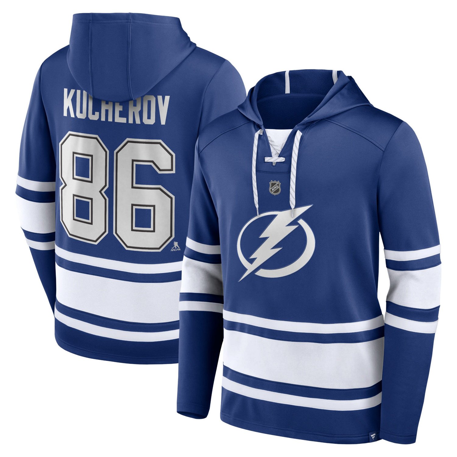Fanatics Branded Nikita Kucherov Tampa Bay Lightning Name  Number Lace-Up Pullover Hoodie