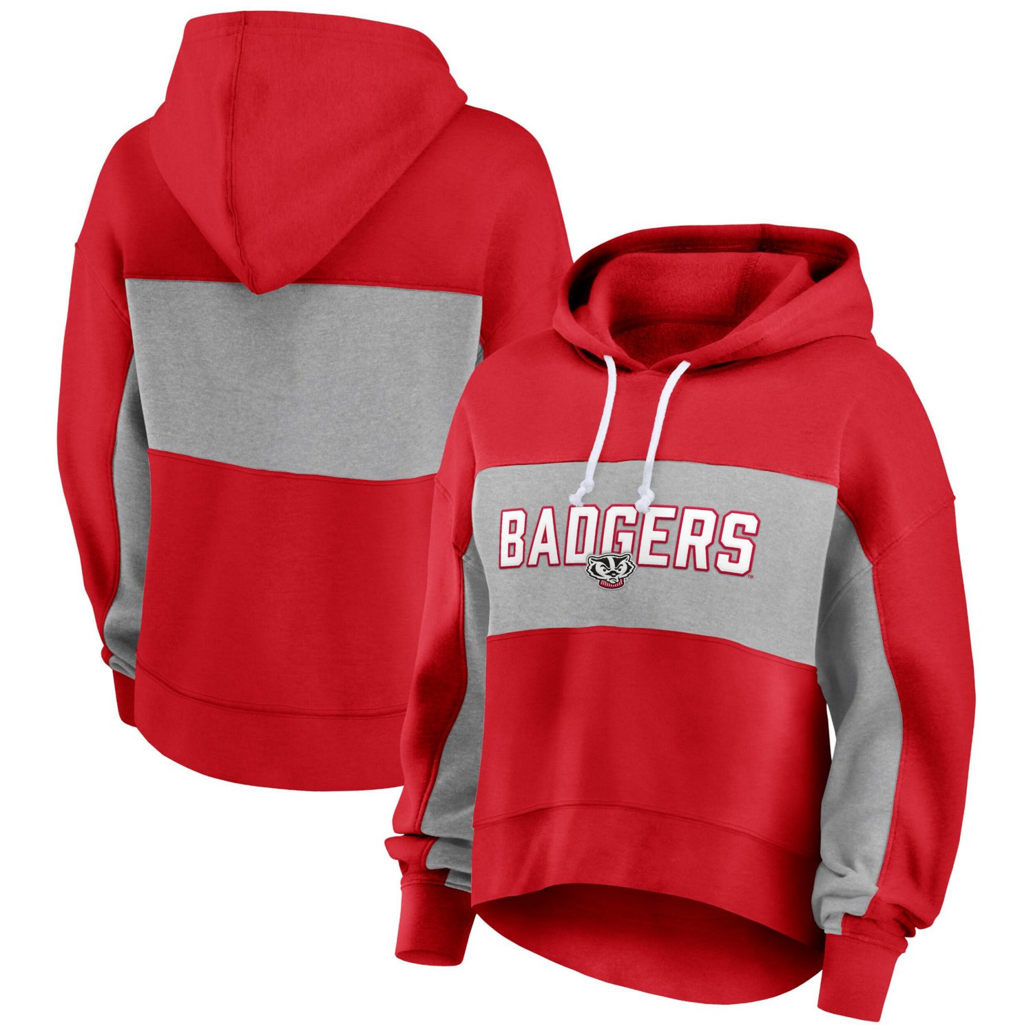 Fanatics Branded Wisconsin Badgers Filled Stat Sheet Pullover Hoodie - view number 1